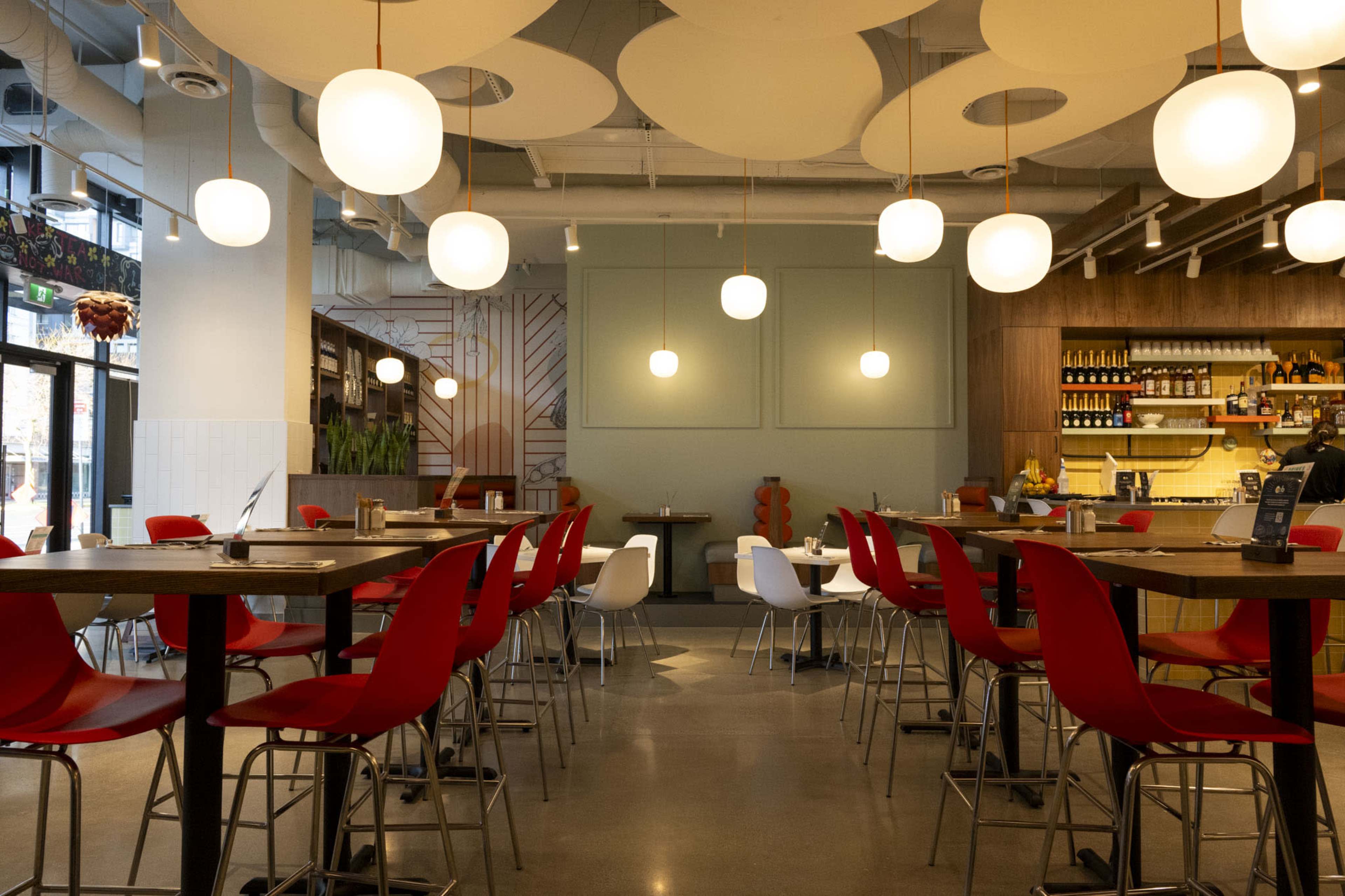 Bright, Light-filled, Vibrant Restaurant & Bar Image in Downtown, Victoria, BC