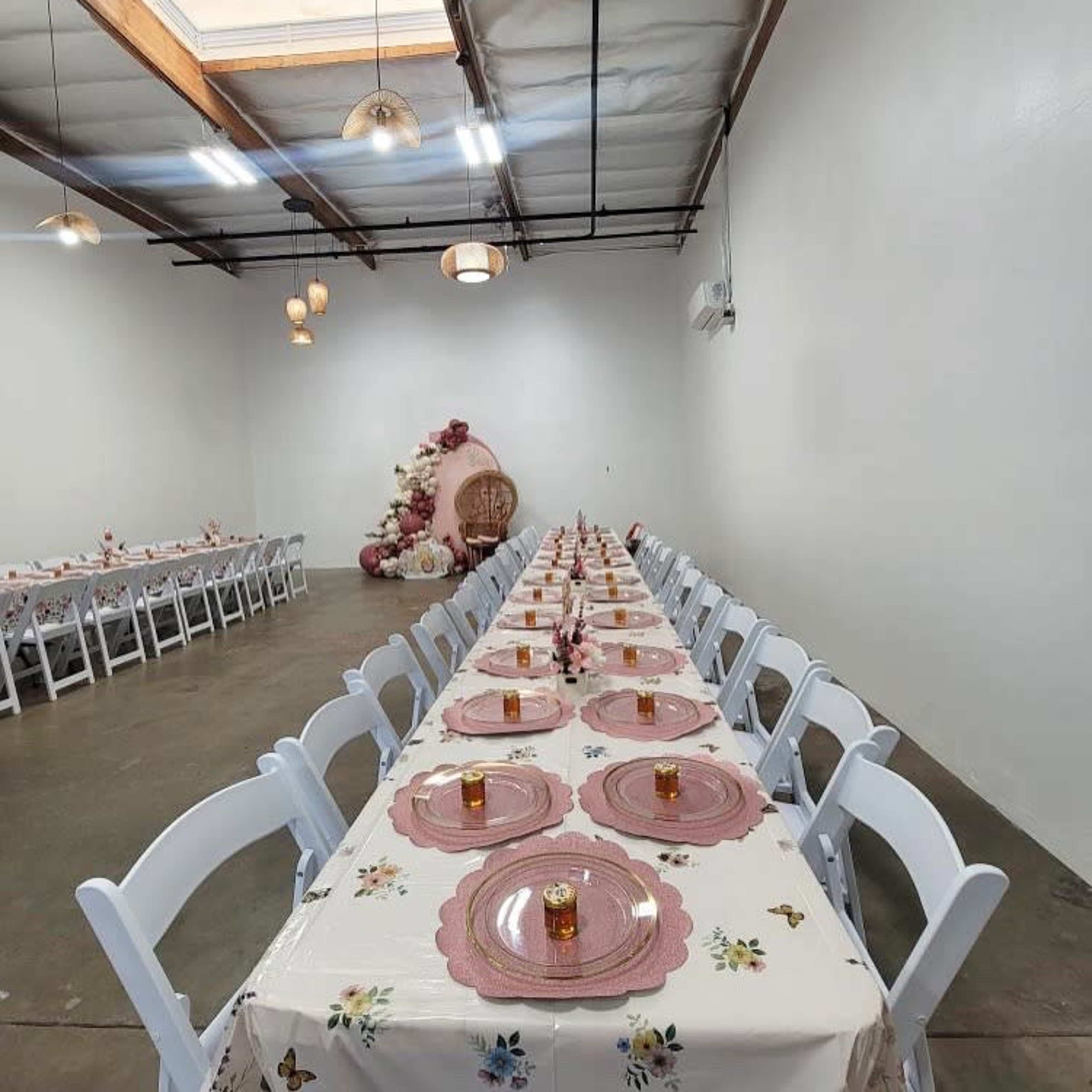Blank Space, Splash of rattan vibes, Chairs and Tables Included Image in Fullerton, Fullerton, CA