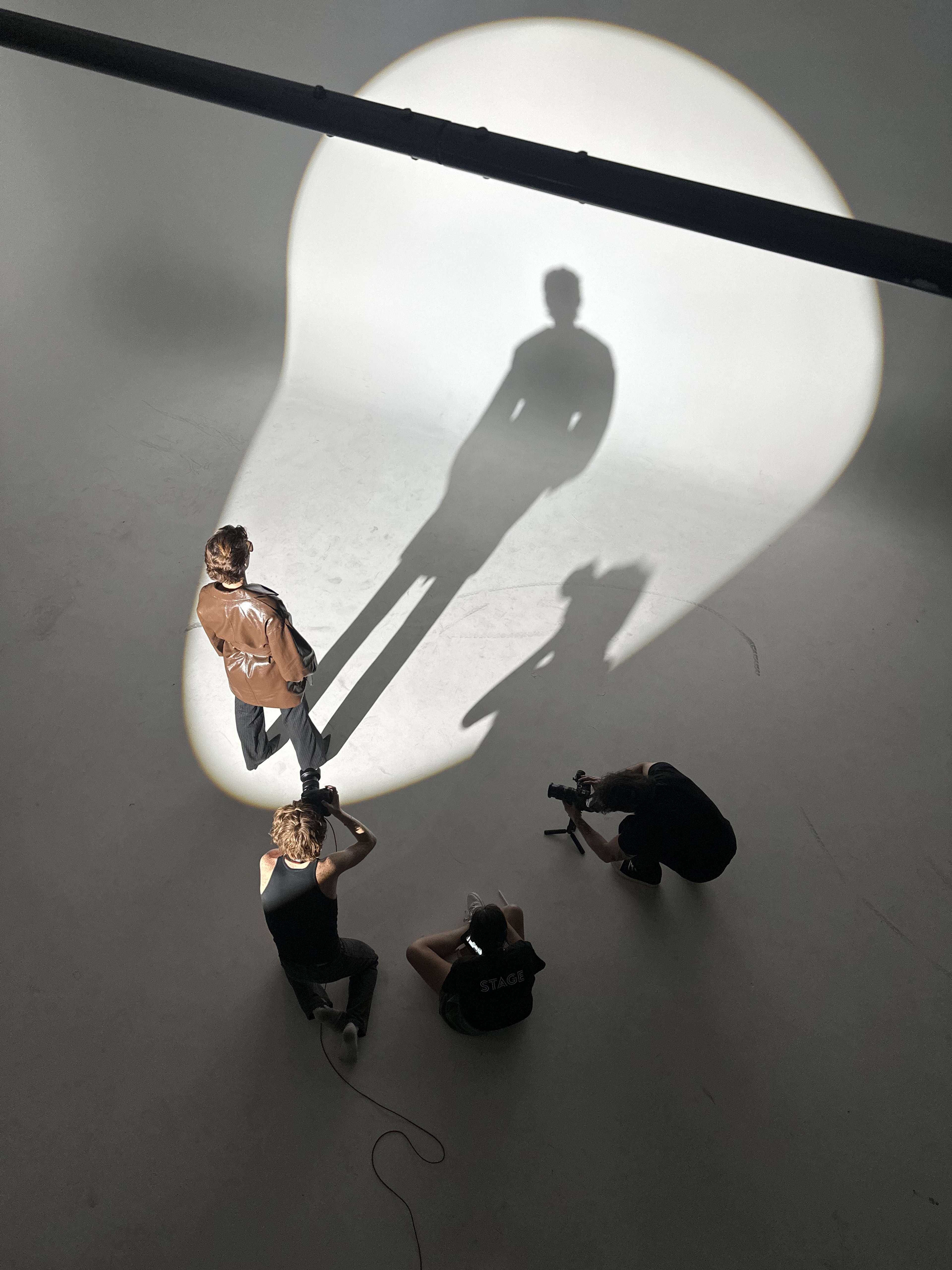 Warehouse music video shoot
