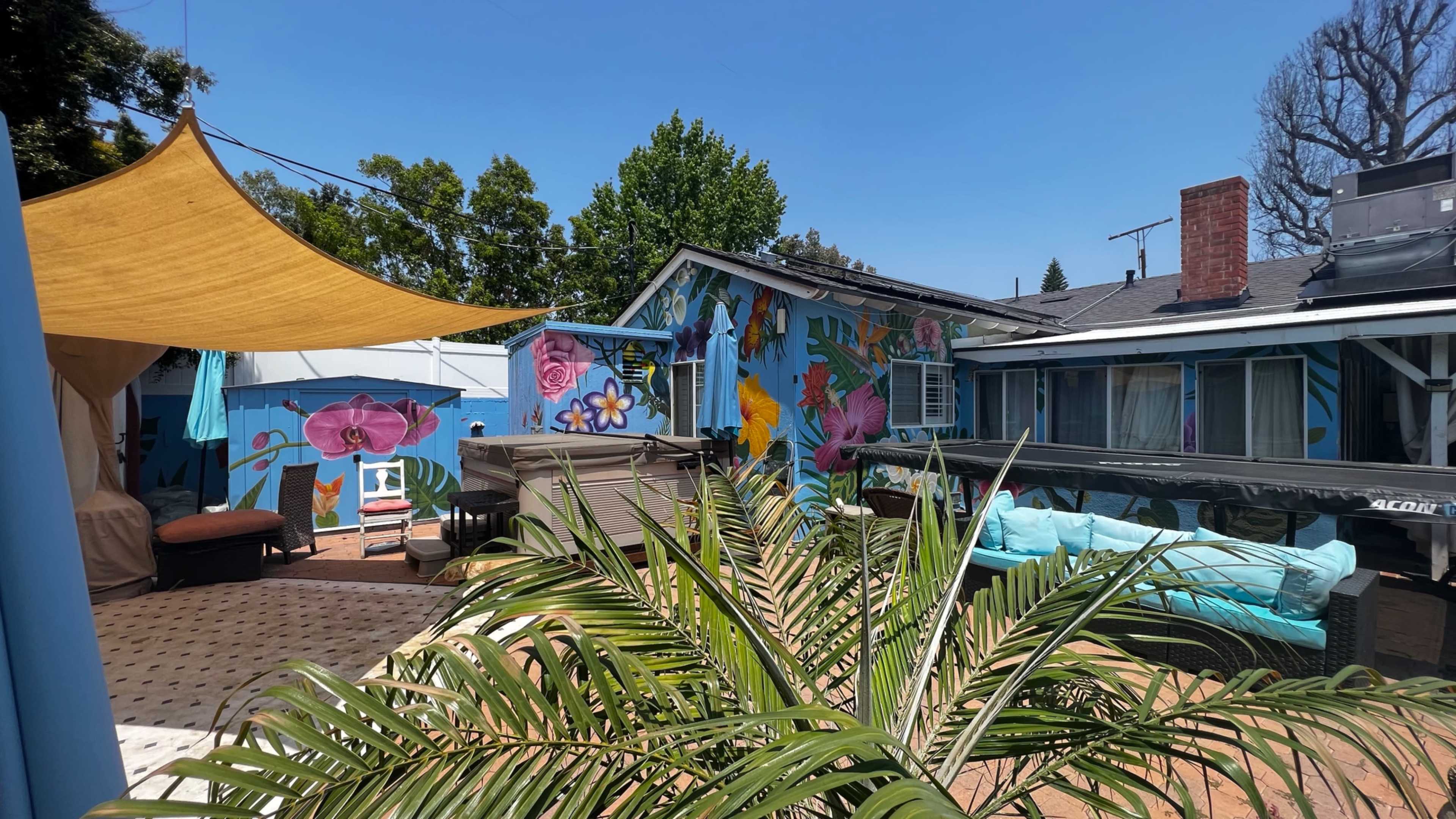"Tranquil Oasis:  1-Story House with Pool, Spacious Backyard, Pagoda, Front Garden, and Charming Porch" Image in Van Nuys, Van Nuys, CA