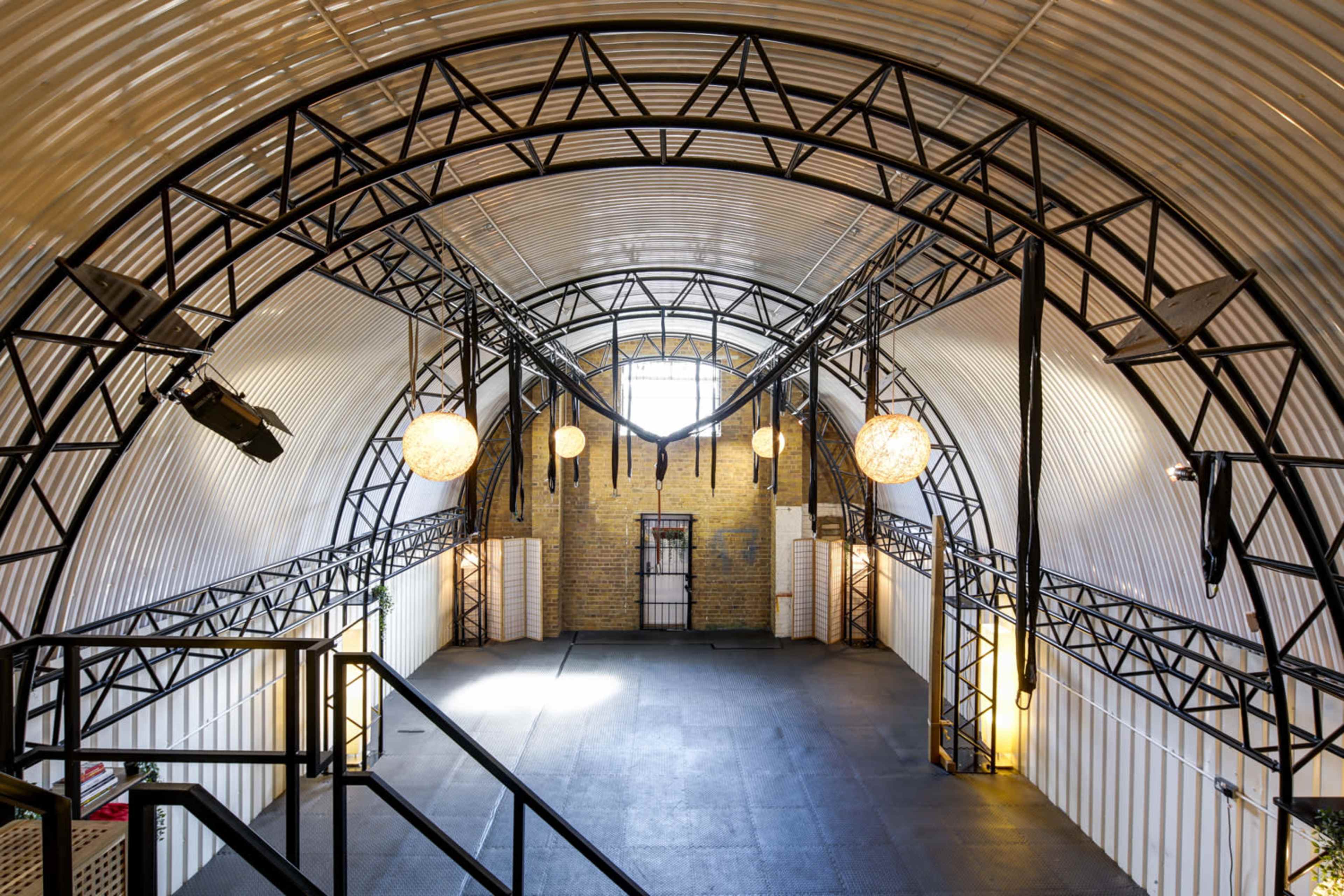 Industrial Railway Arch with matted floor Image in Peckham, London, ENG