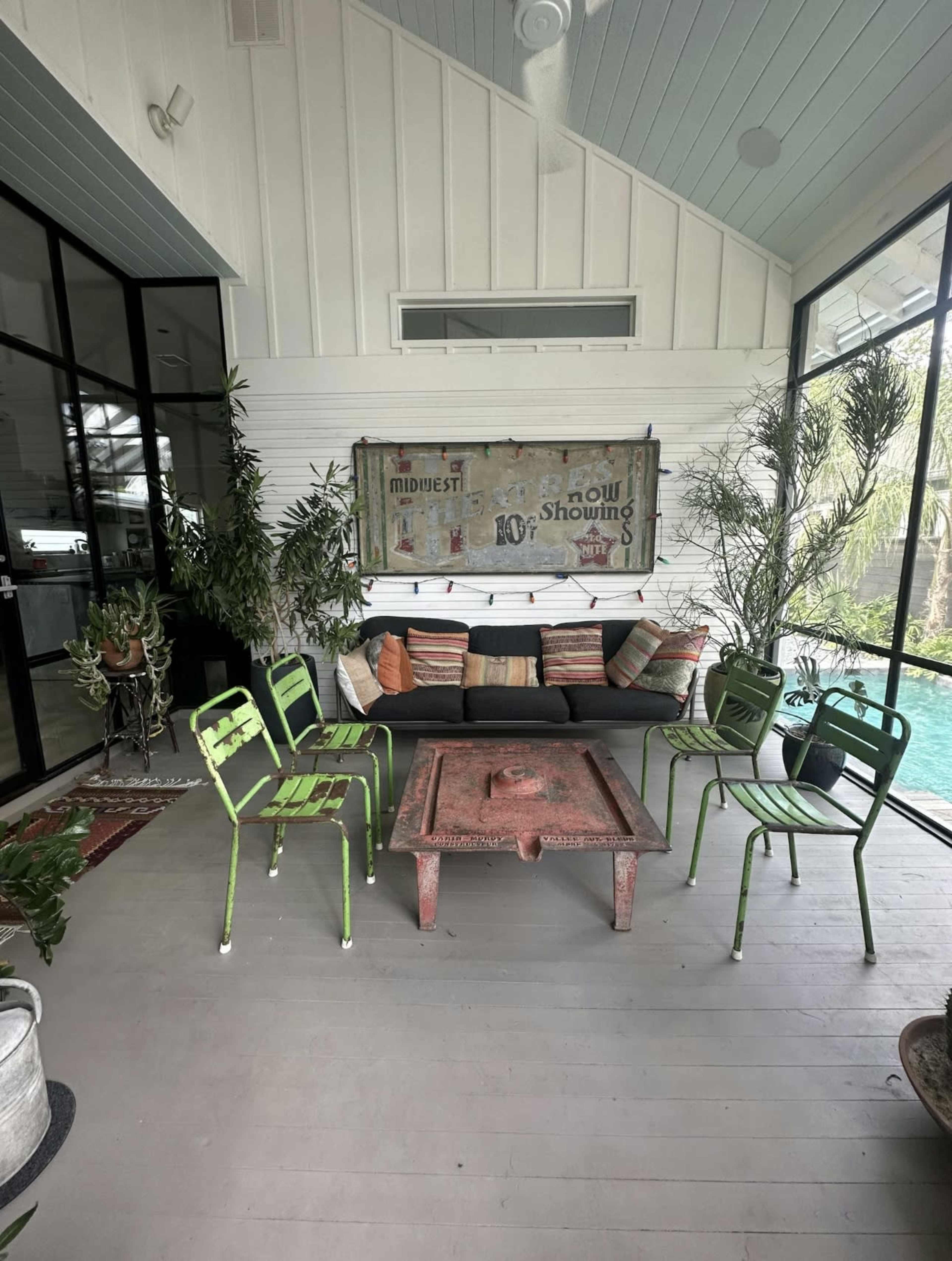 Modern Tropical Pool & Creative Lounge Oasis Image in Greater Heights, Houston, TX