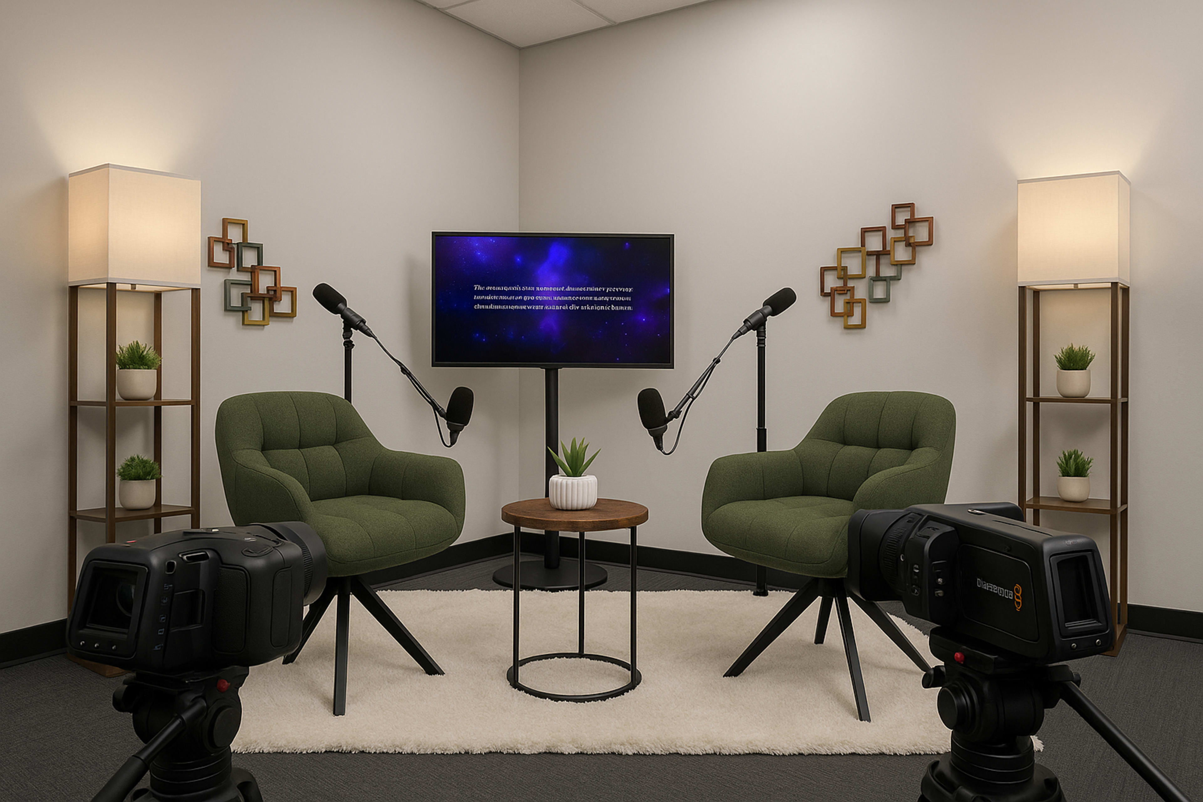 Video Podcast recording studio Image in Central Business District, New Orleans, LA