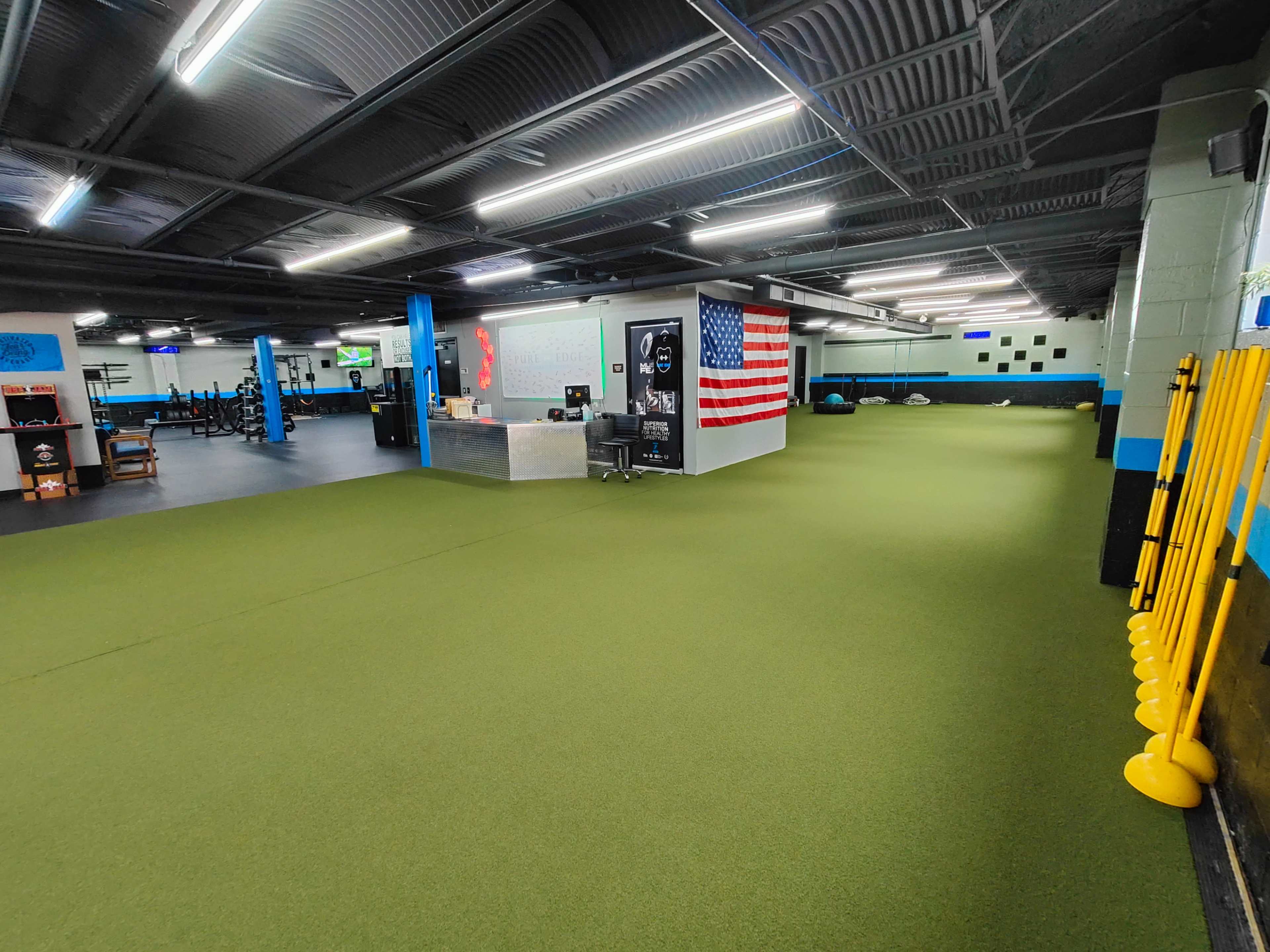 Private Training Gym with Bold Lighting and Colors Image in Pine Township, Wexford, PA
