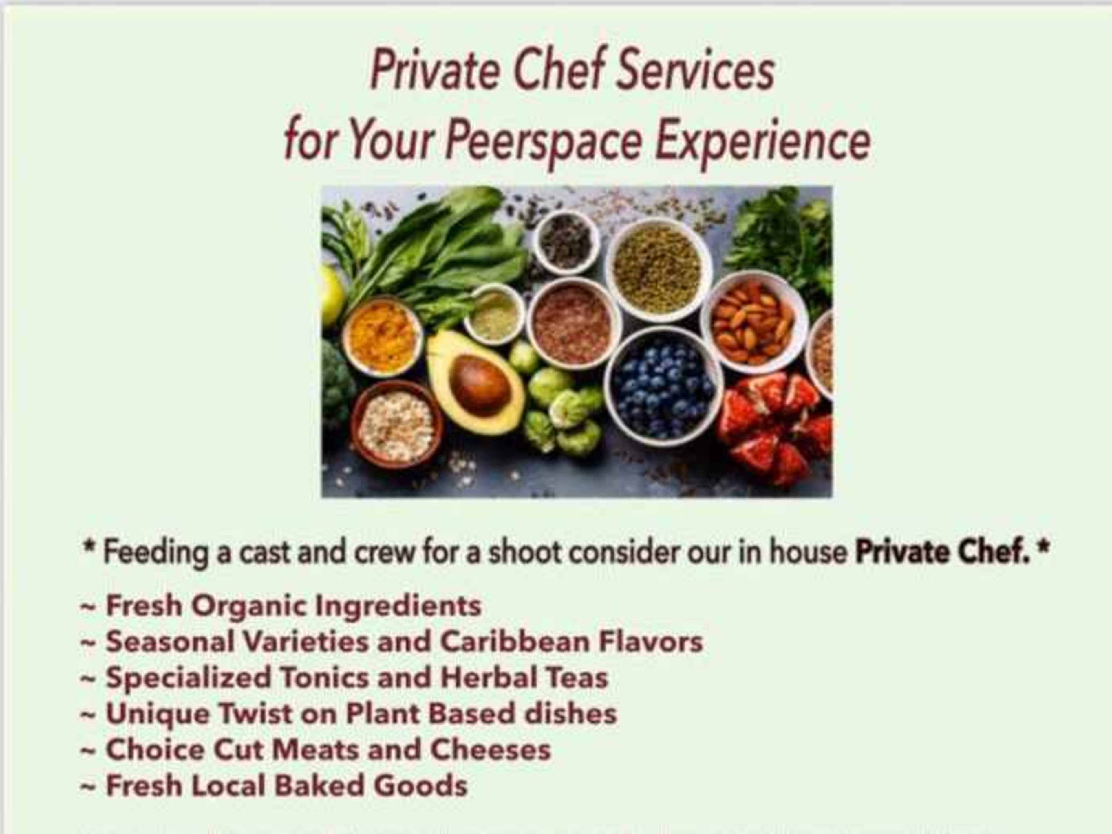Private Chef Services - 4-6 people