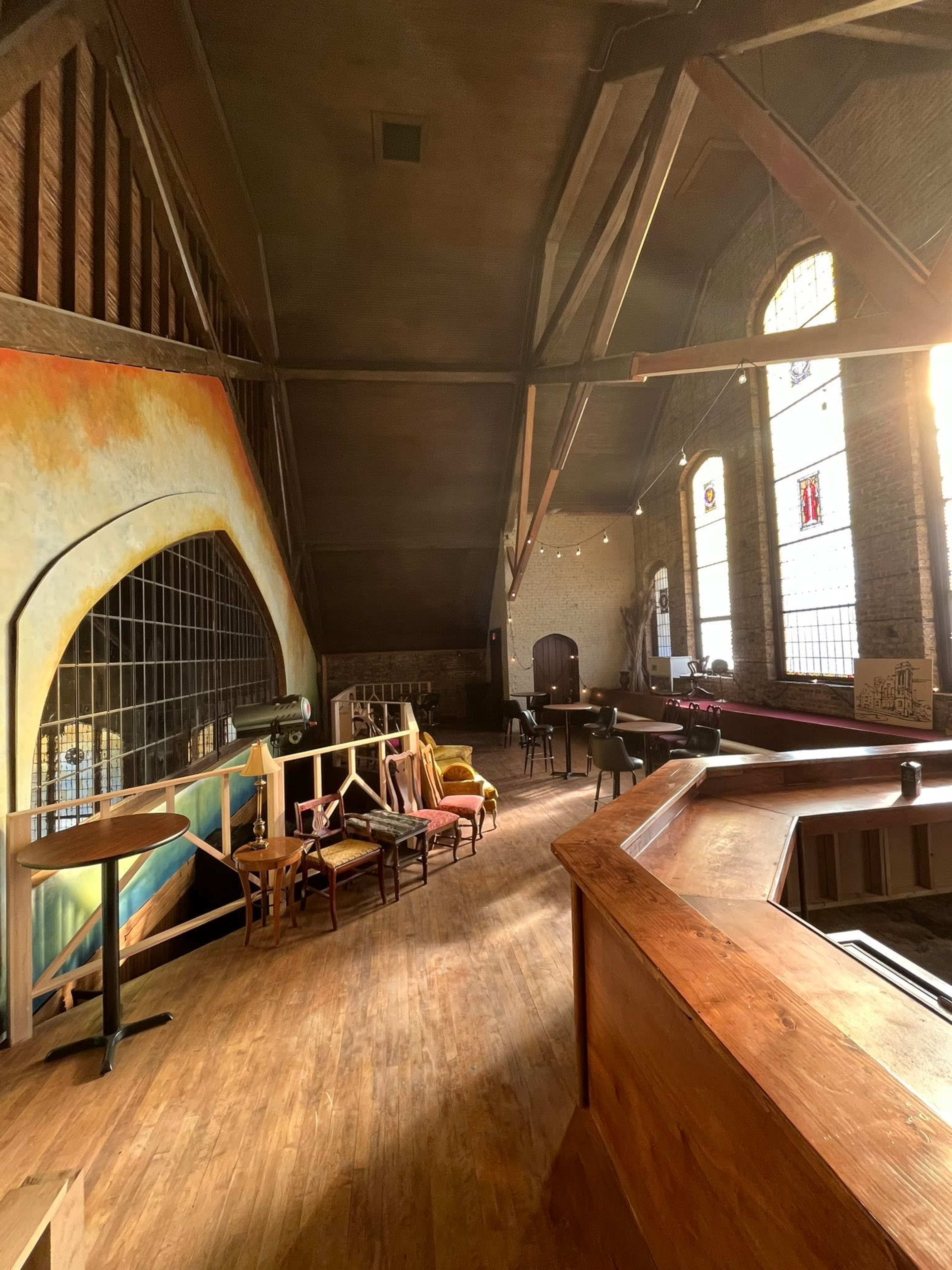 The Golden Hour bar- Historic Church Choir loft Image in Beloit, Beloit, WI