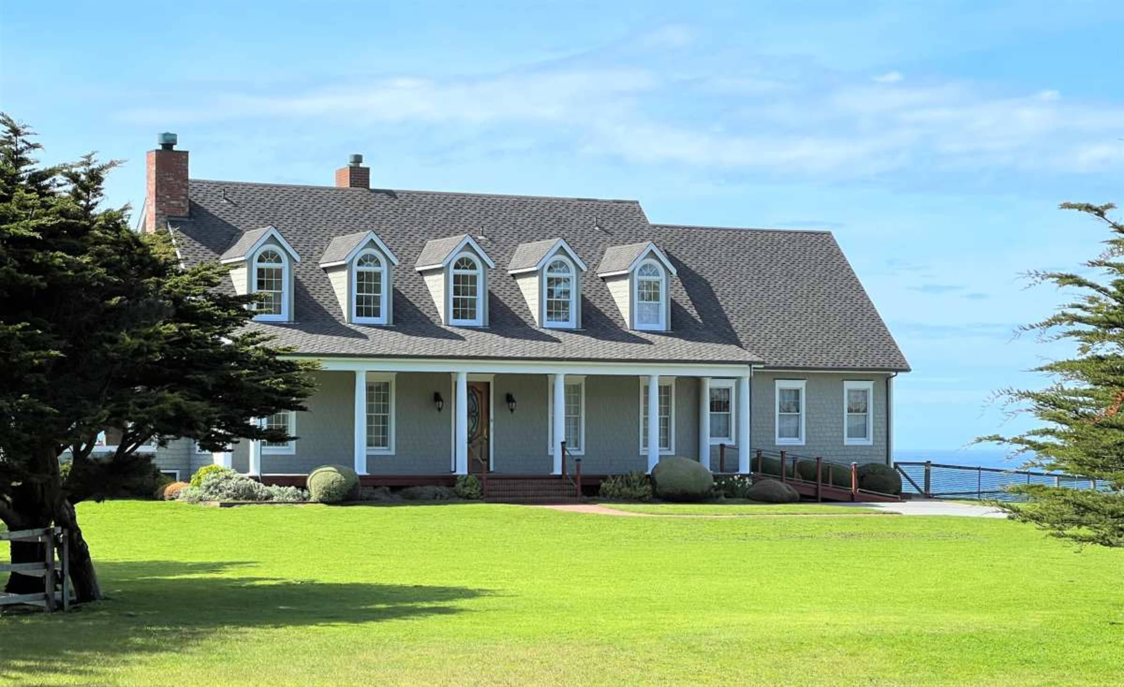 Cliffside mansion with fabulous ocean view and parklike setting Image in Caspar, Caspar, CA