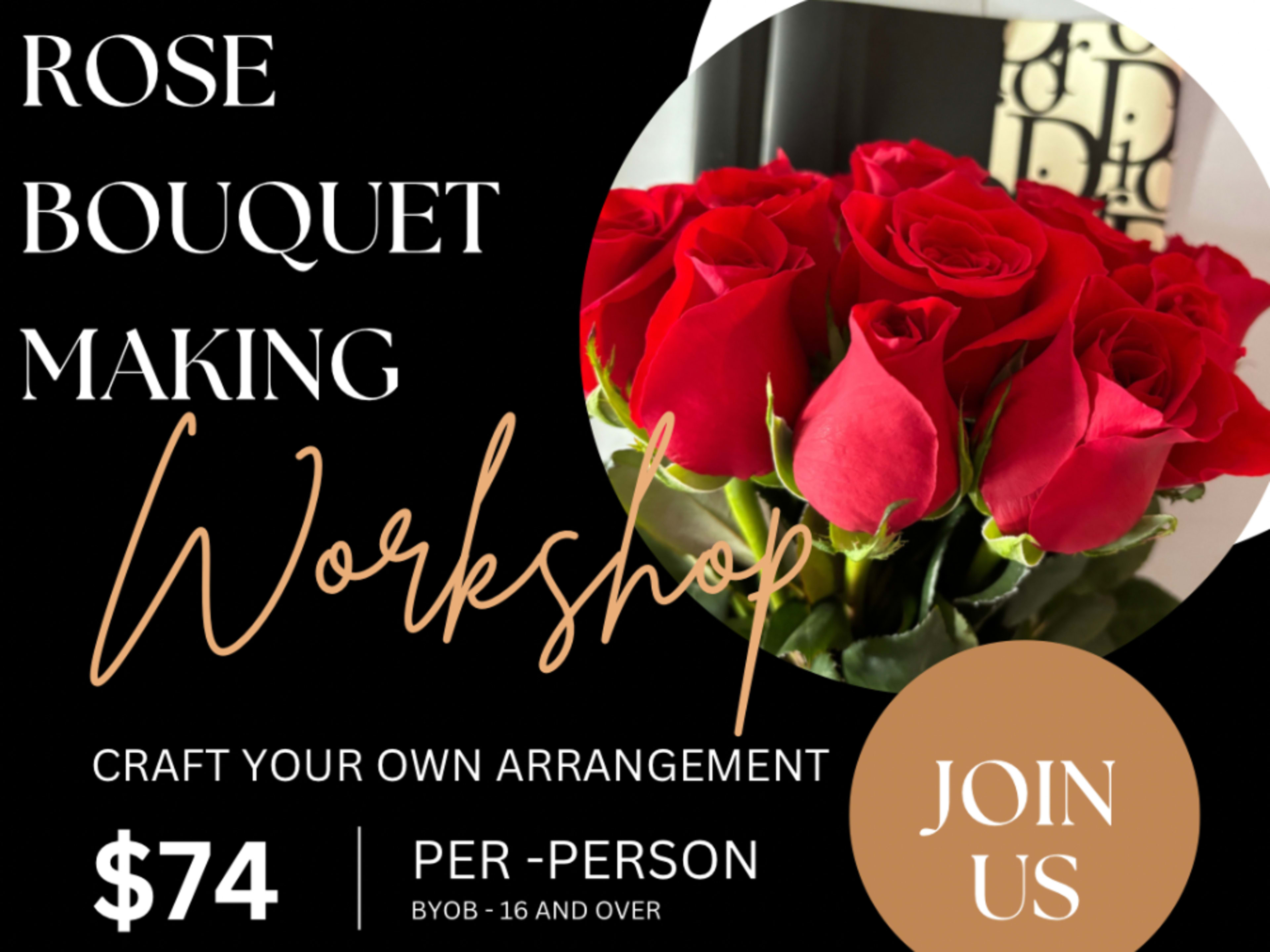 Rose Bouquet Making Workshop 