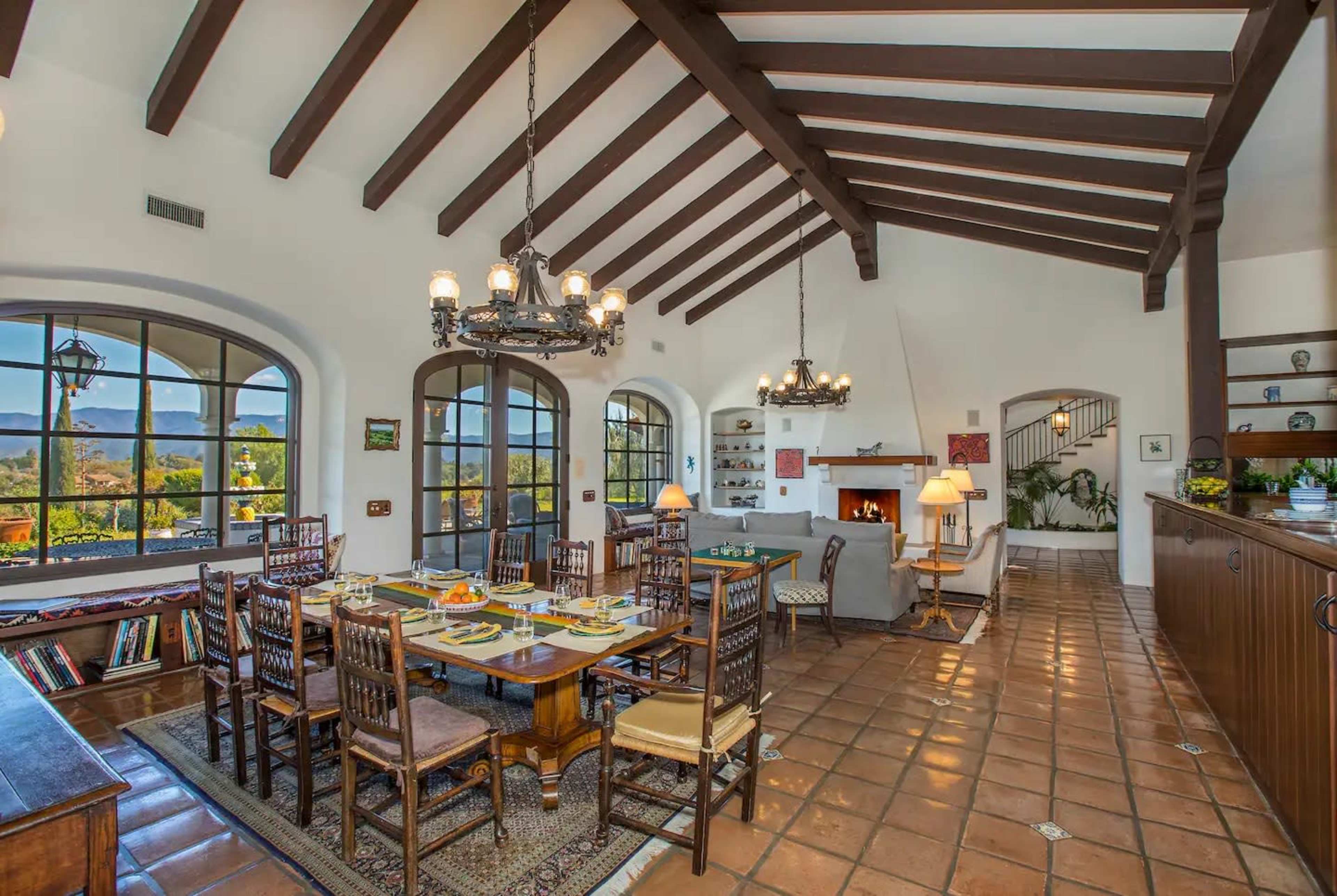 Spanish Style House & Vineyard Image in Santa Ynez, Santa Ynez, CA