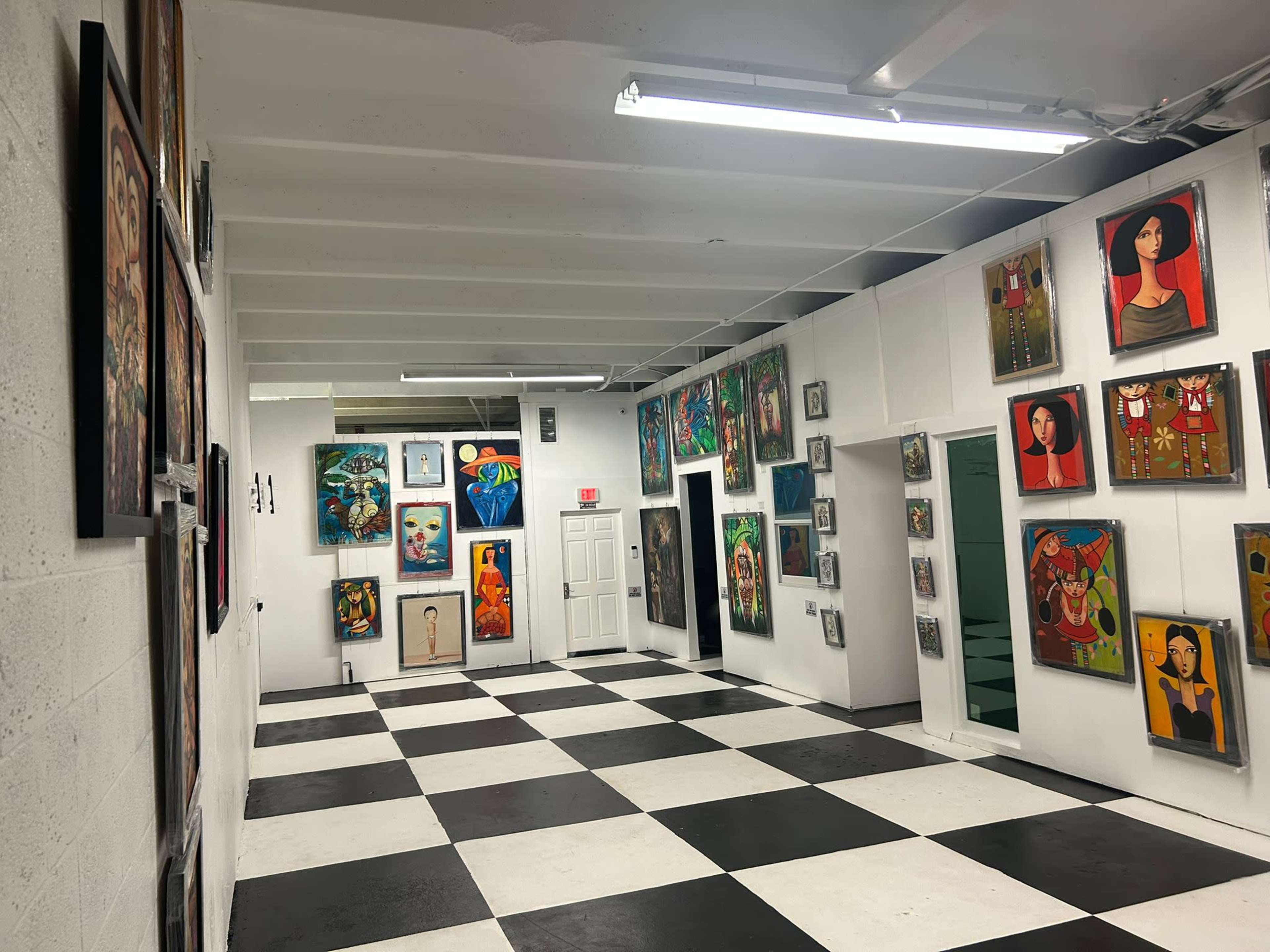 Unique Industrial Modern Art Gallery Studio Image in Ives Estates, MIAMI, FL