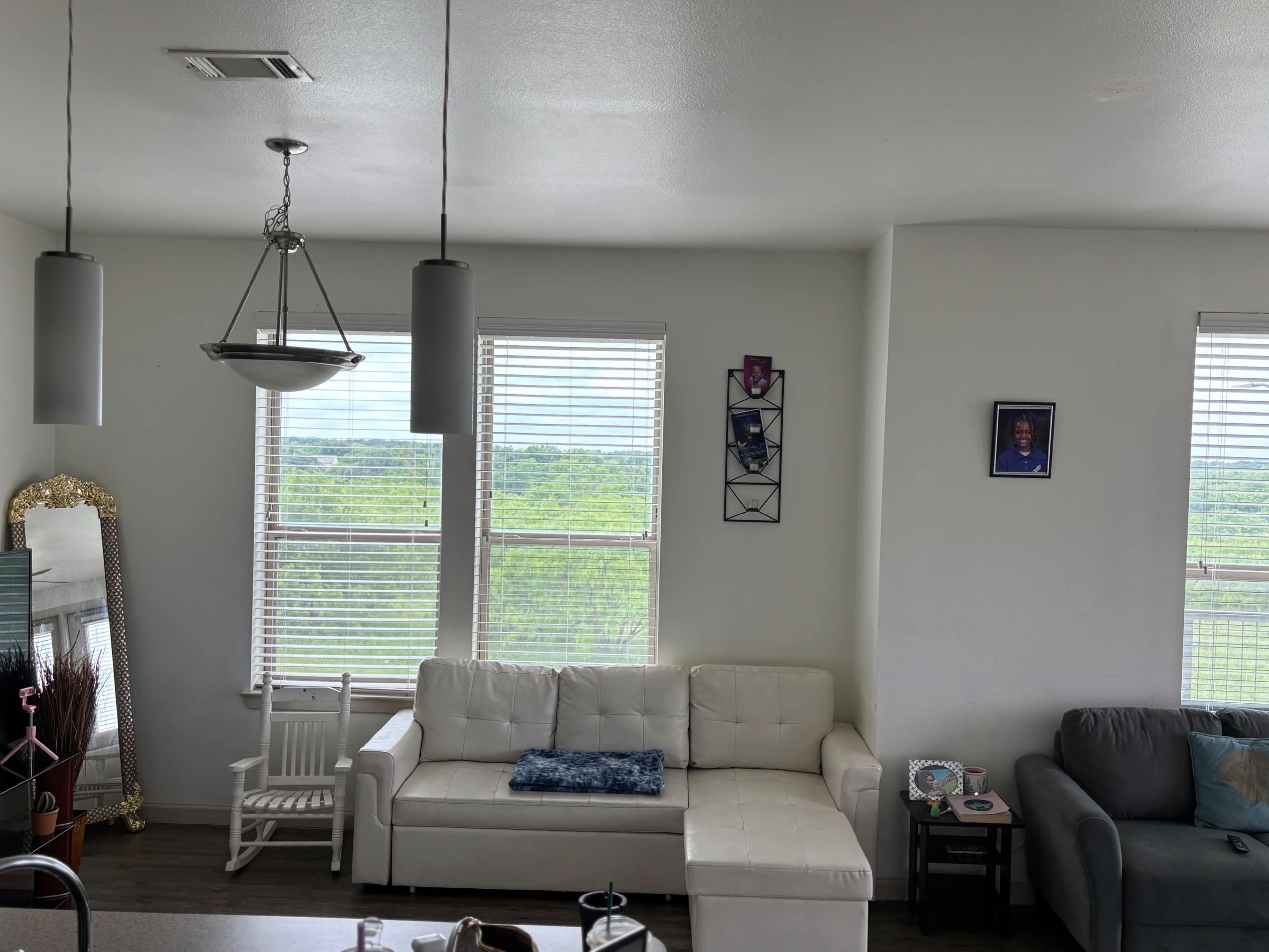 Beautiful wraparound patio nice scene. Image in The New Mitchell Boulevard, Fort worth, TX