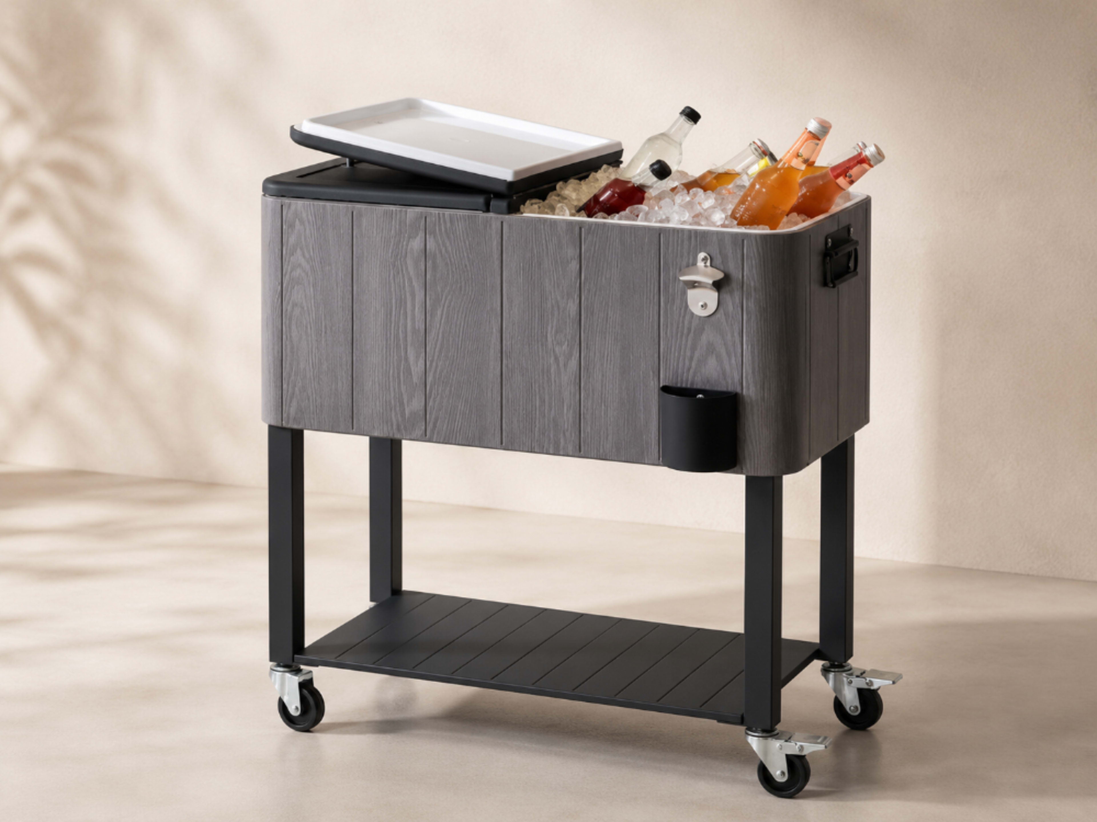 Beverage Cooler Cart 80qt