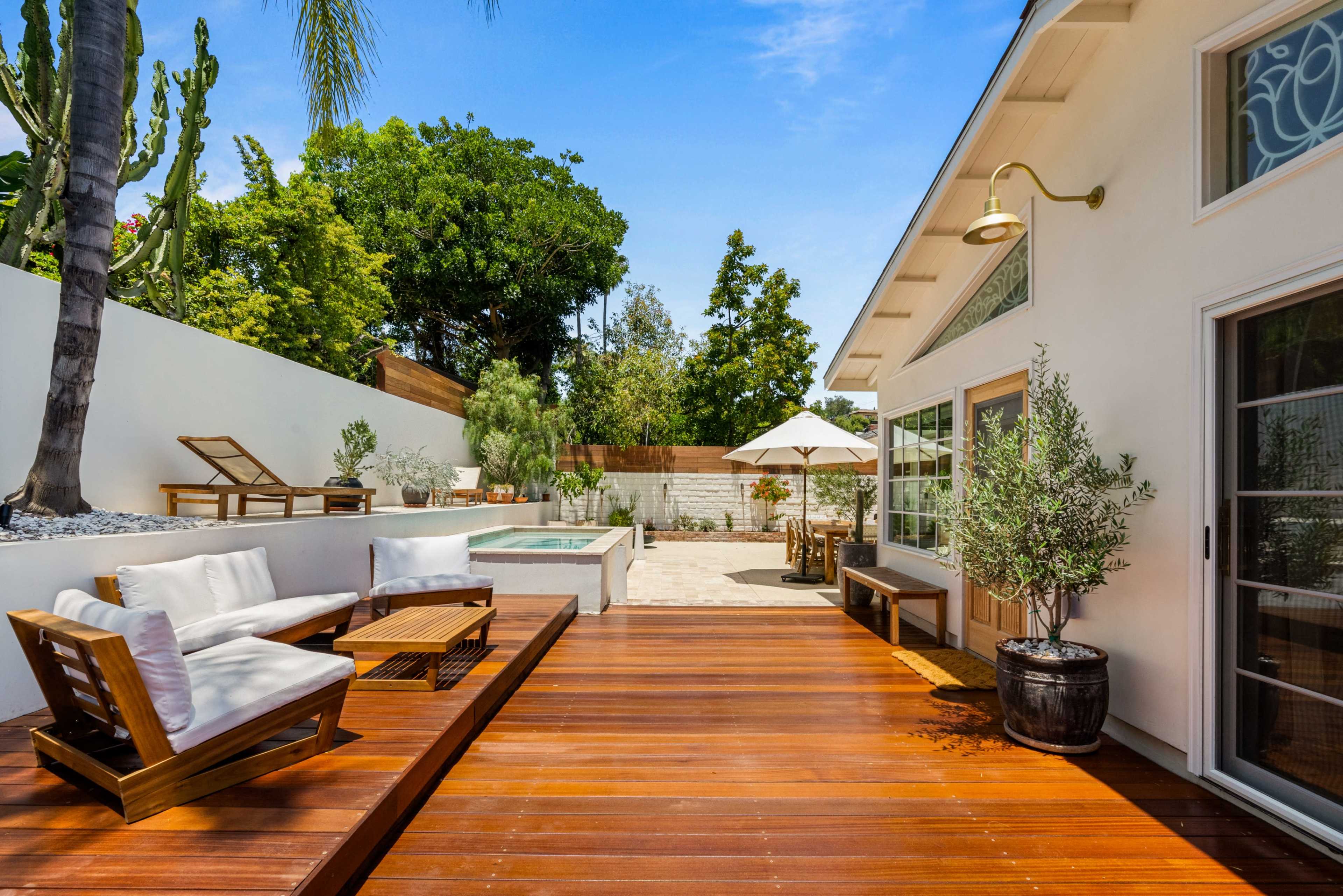 Mediterranean Backyard Oasis with Pool and Spa Image in Northeast Los Angeles, Los Angeles, CA