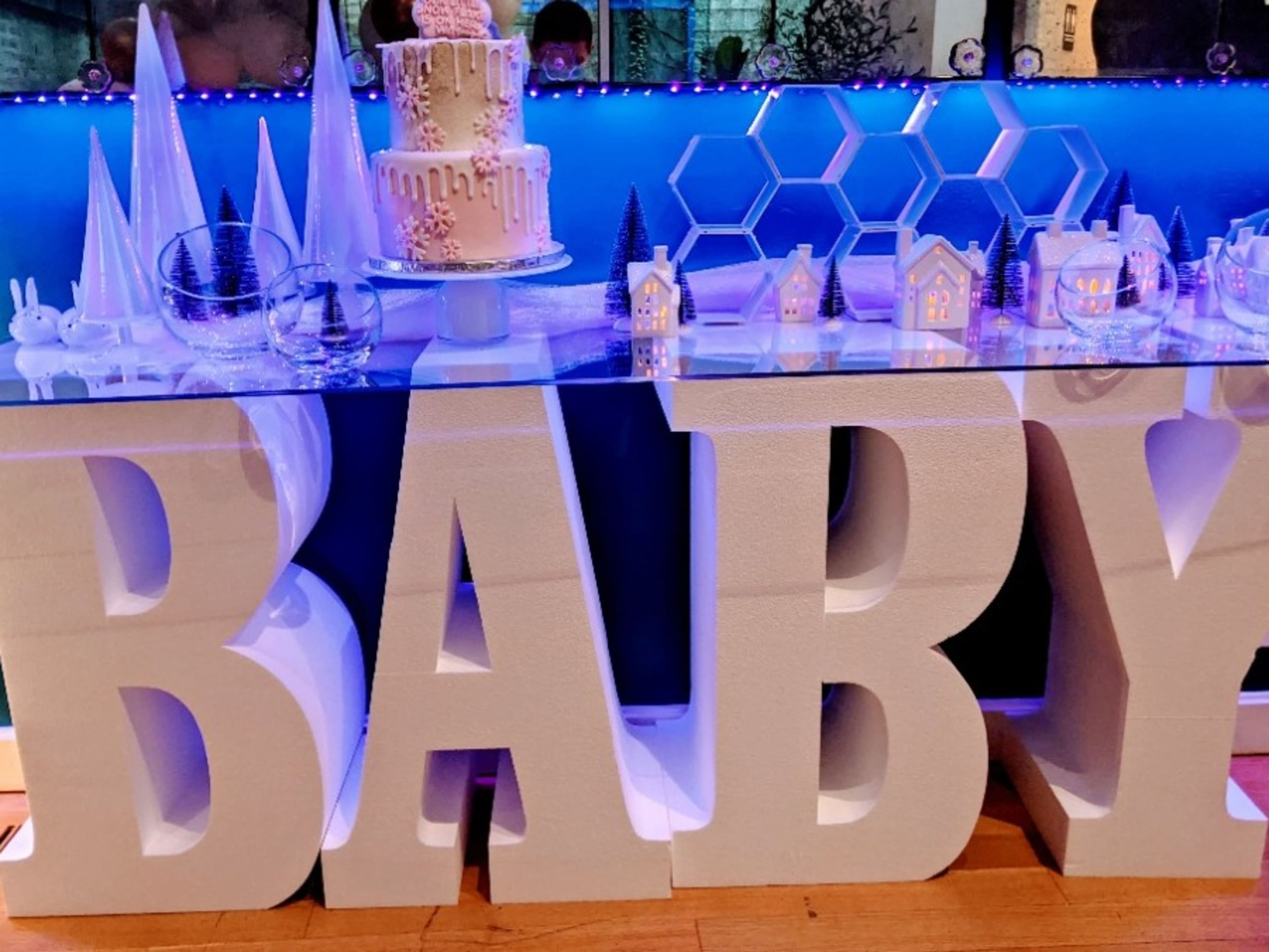 BABY, BABE, LOVE, ONE or SWEET16  table