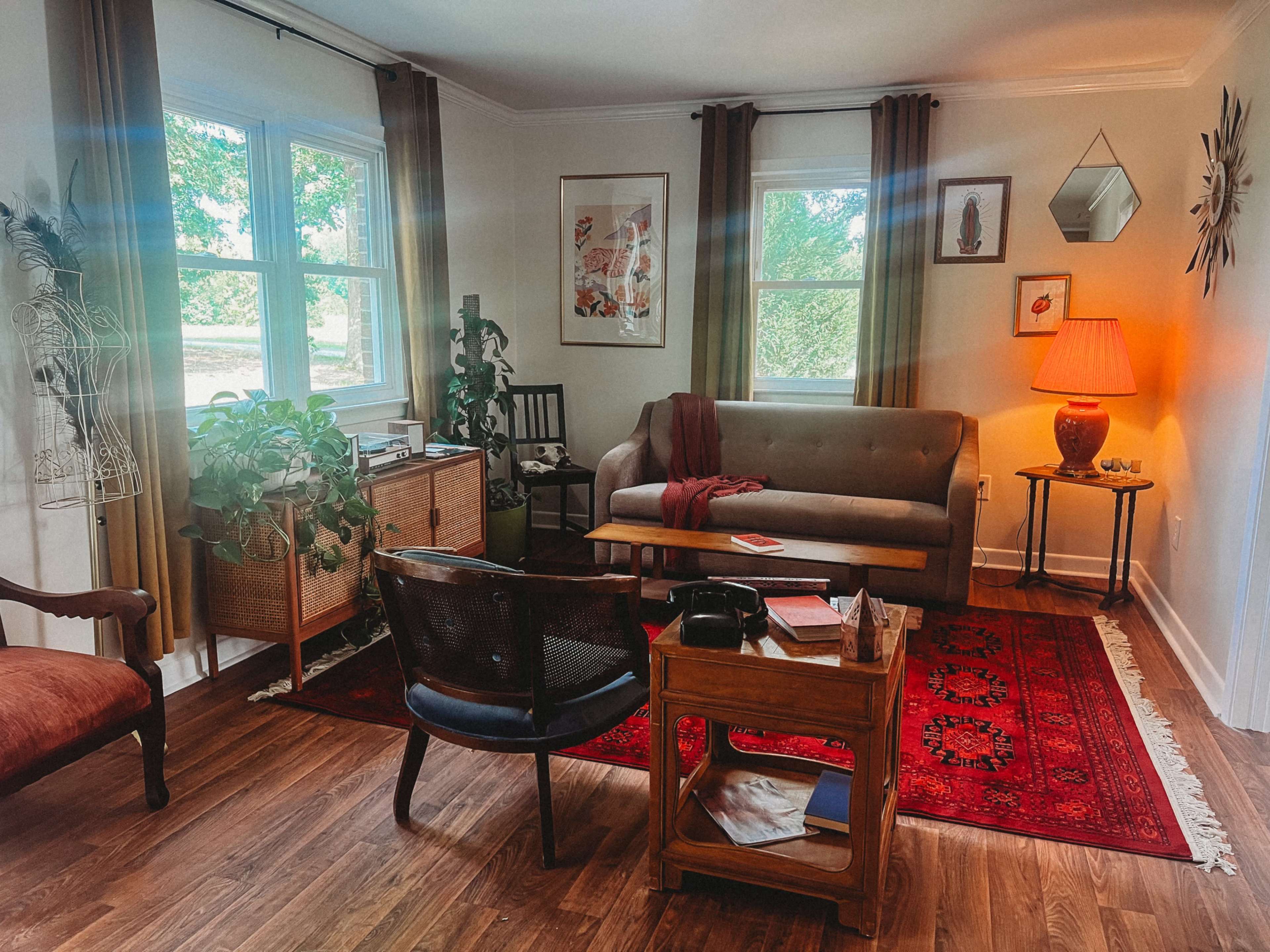 Secluded Stylized Home with Covered Porch and Scenic Yard Image in , Willow Spring, NC