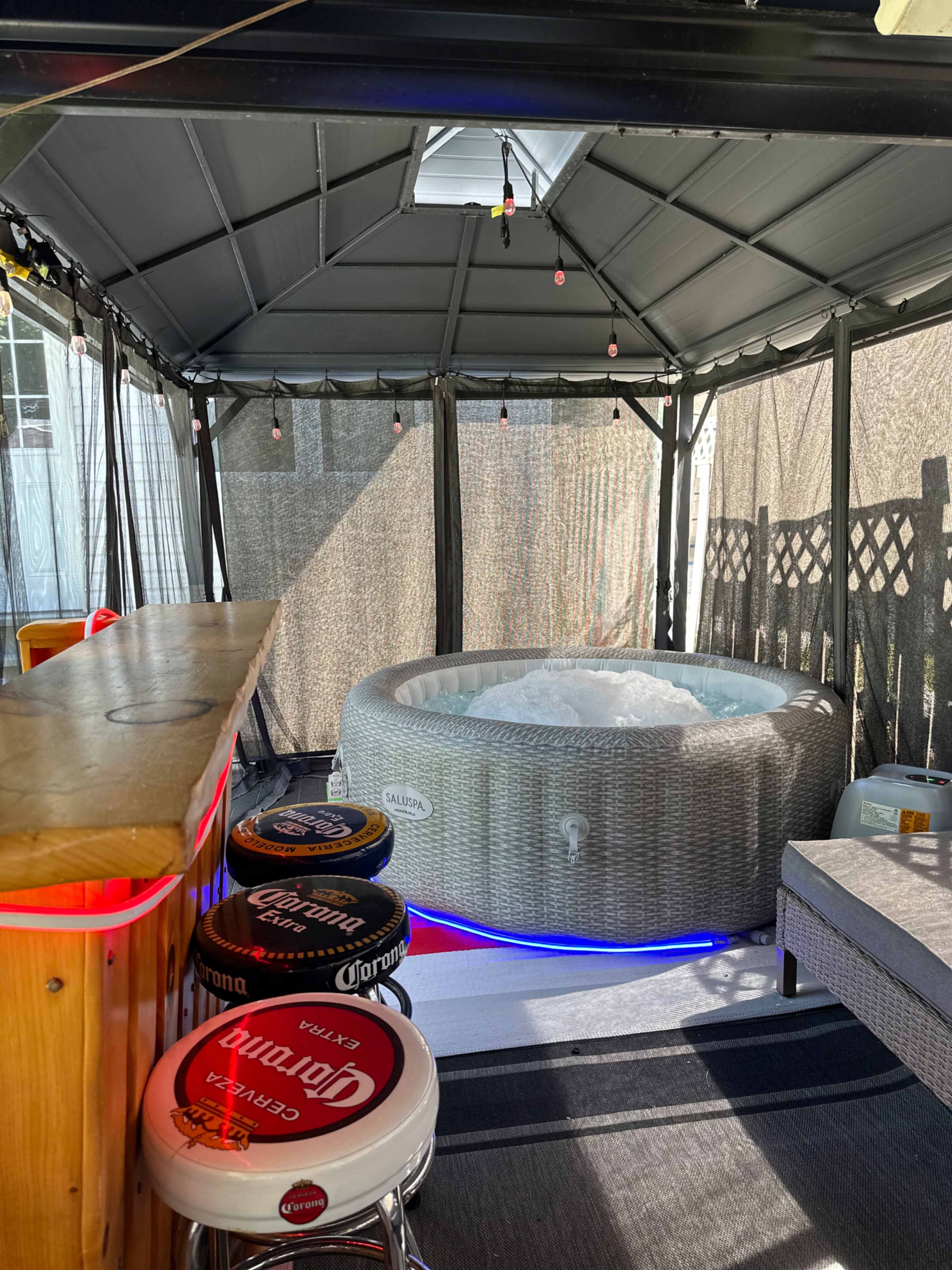 Fireplace warmth, jacuzzi flow, endless vibes. Image in Kipling Heights, Toronto, ON