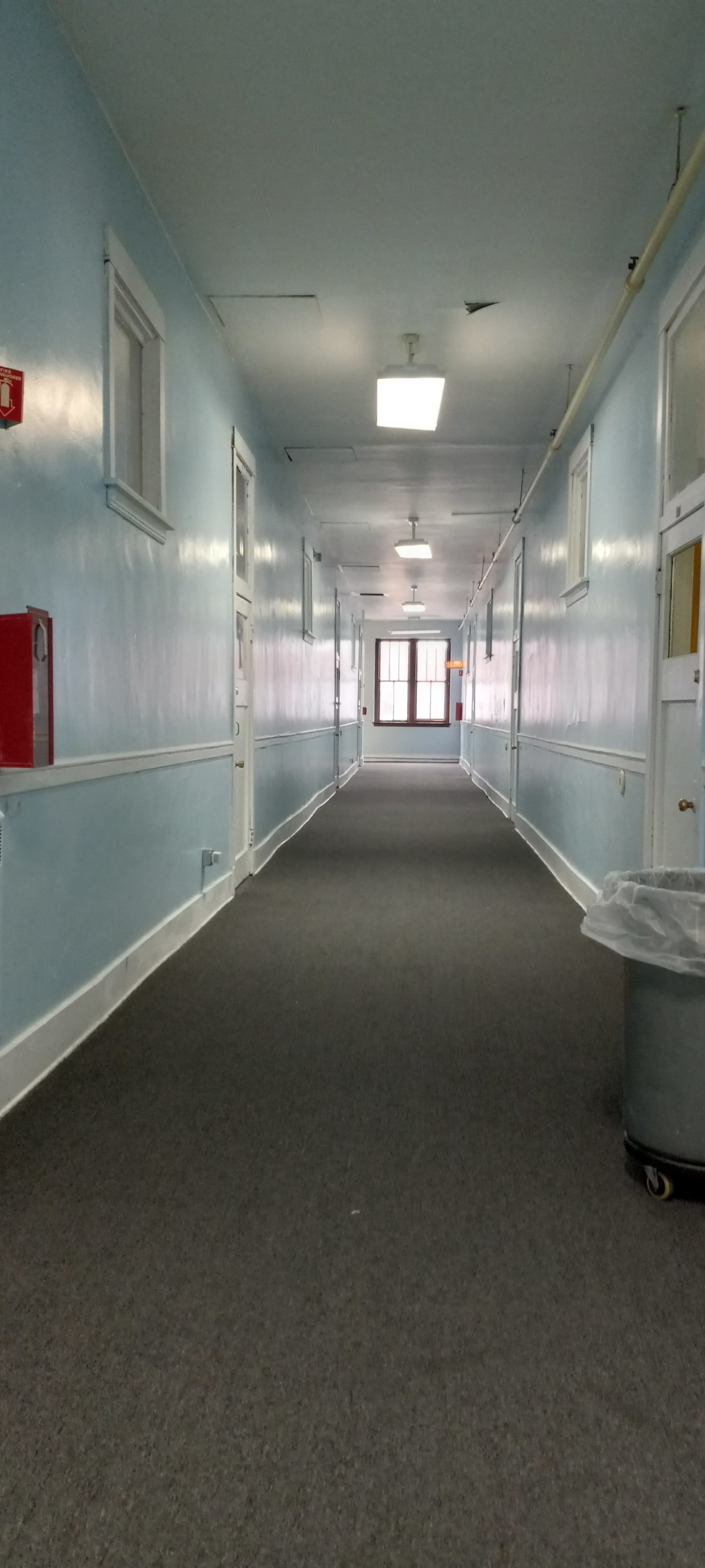 Northside medium conference space off vintage school hallway Image in Lincoln Park, Chicago, IL