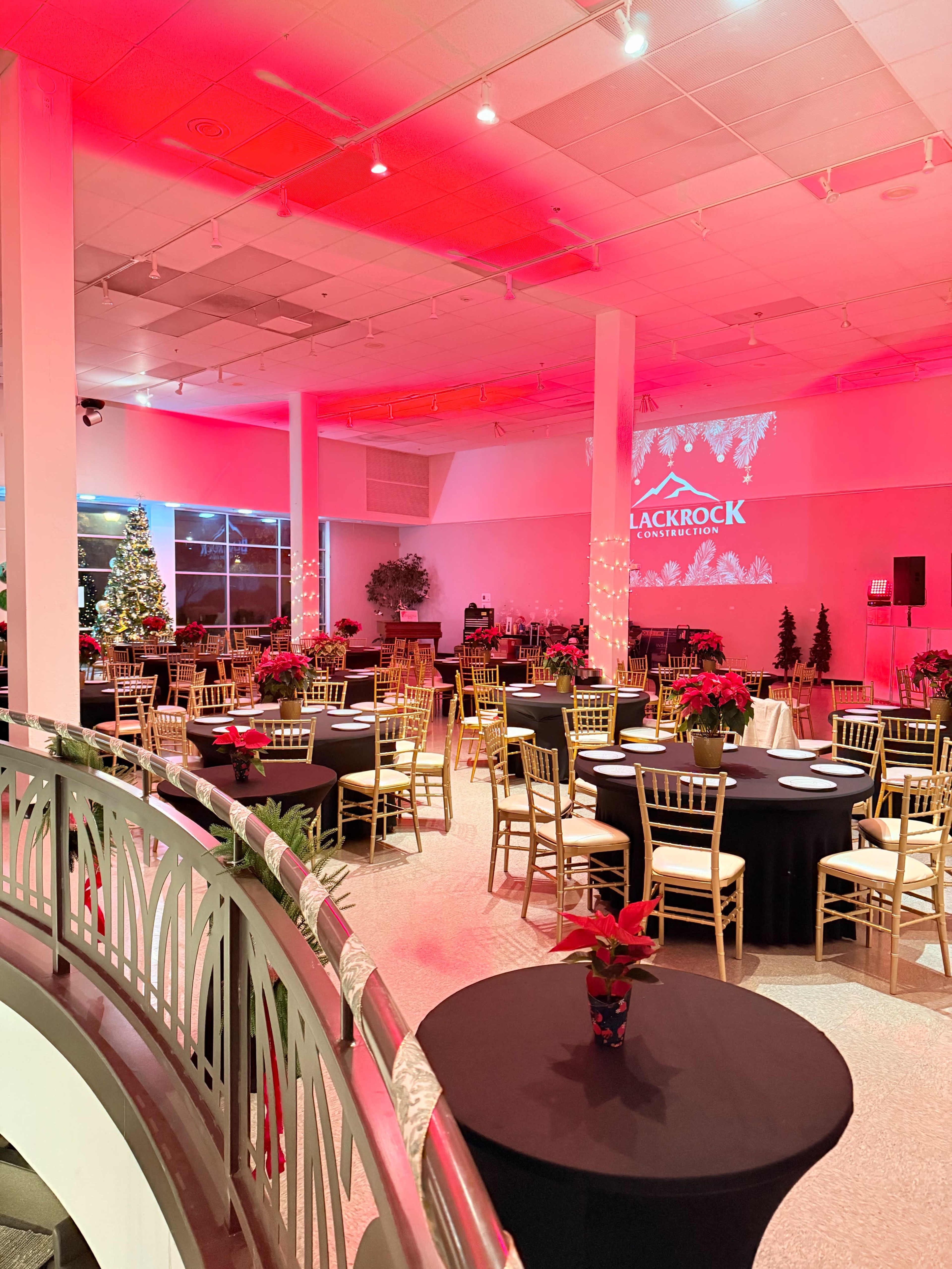 Downtown, original mid-century modern architecture with double height ceilings.  This Event Listing is for the main floor Great Hall and kitchen space.  A third floor treetop room, and roof deck is available on the Meeting Listing Image in Central Arlington, Arlington, TX