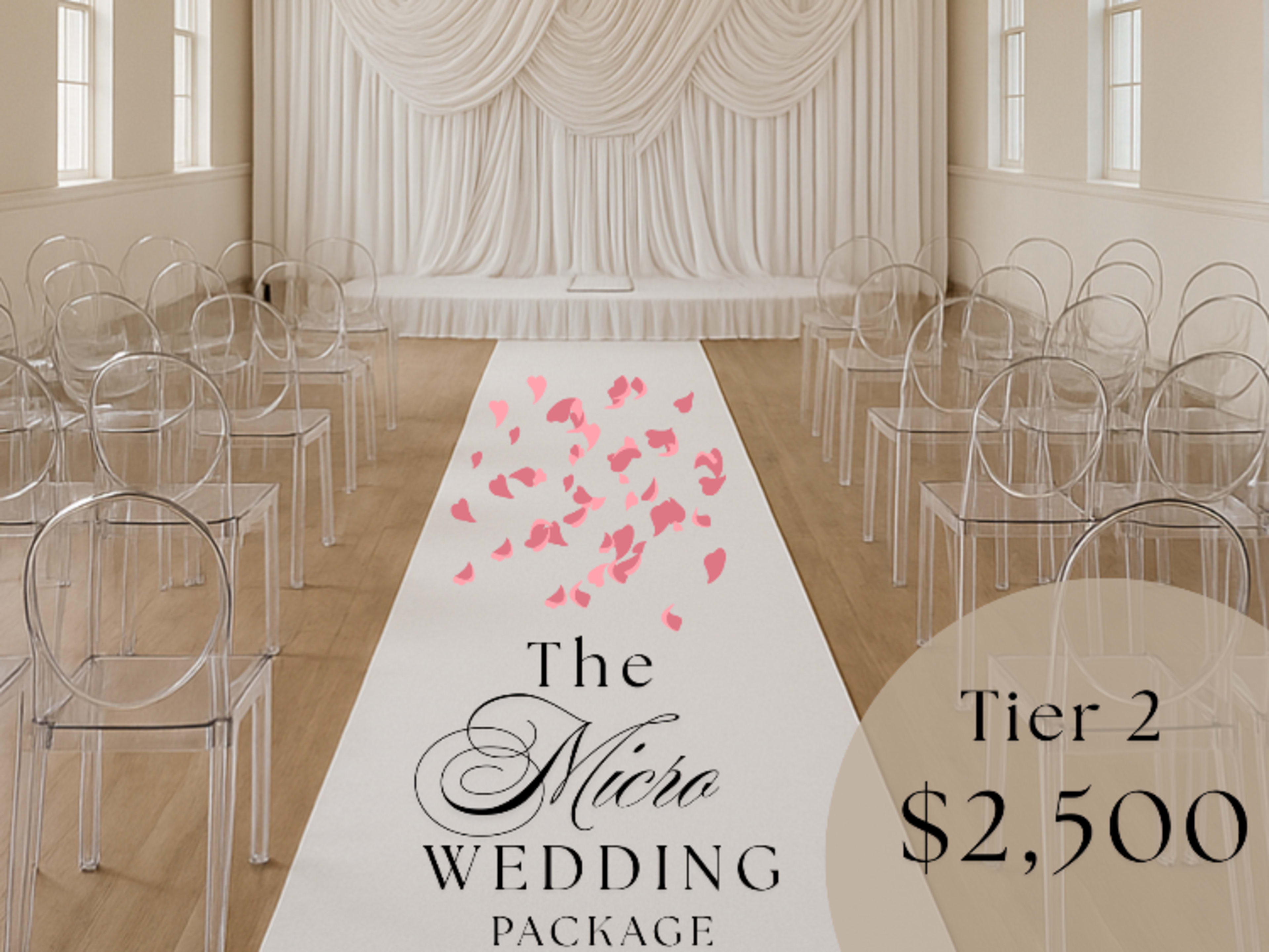  Tier 2 - Micro Wedding Package 