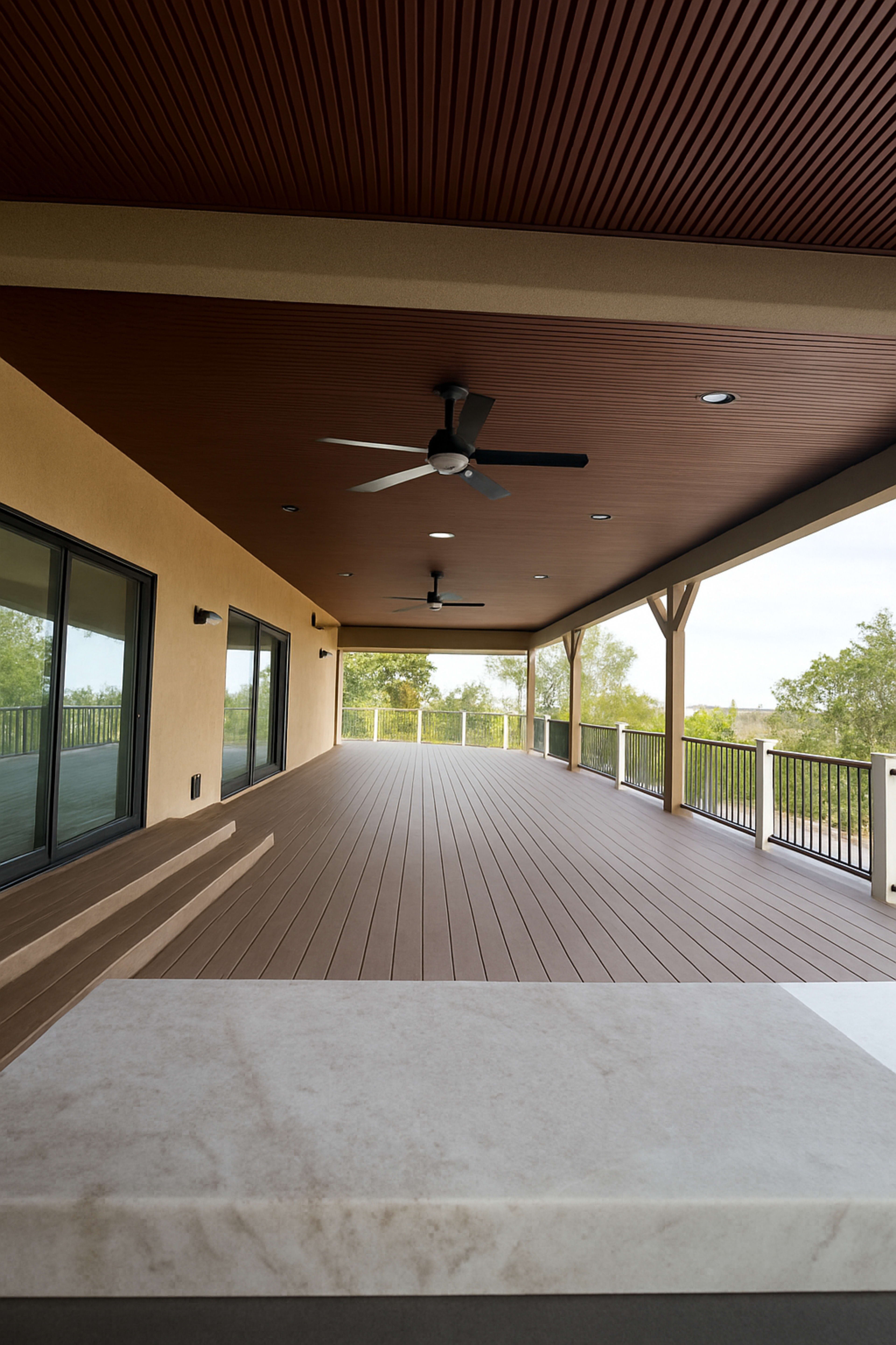 Large deck with a nice view Image in Granada Hills, Granada Hills, CA