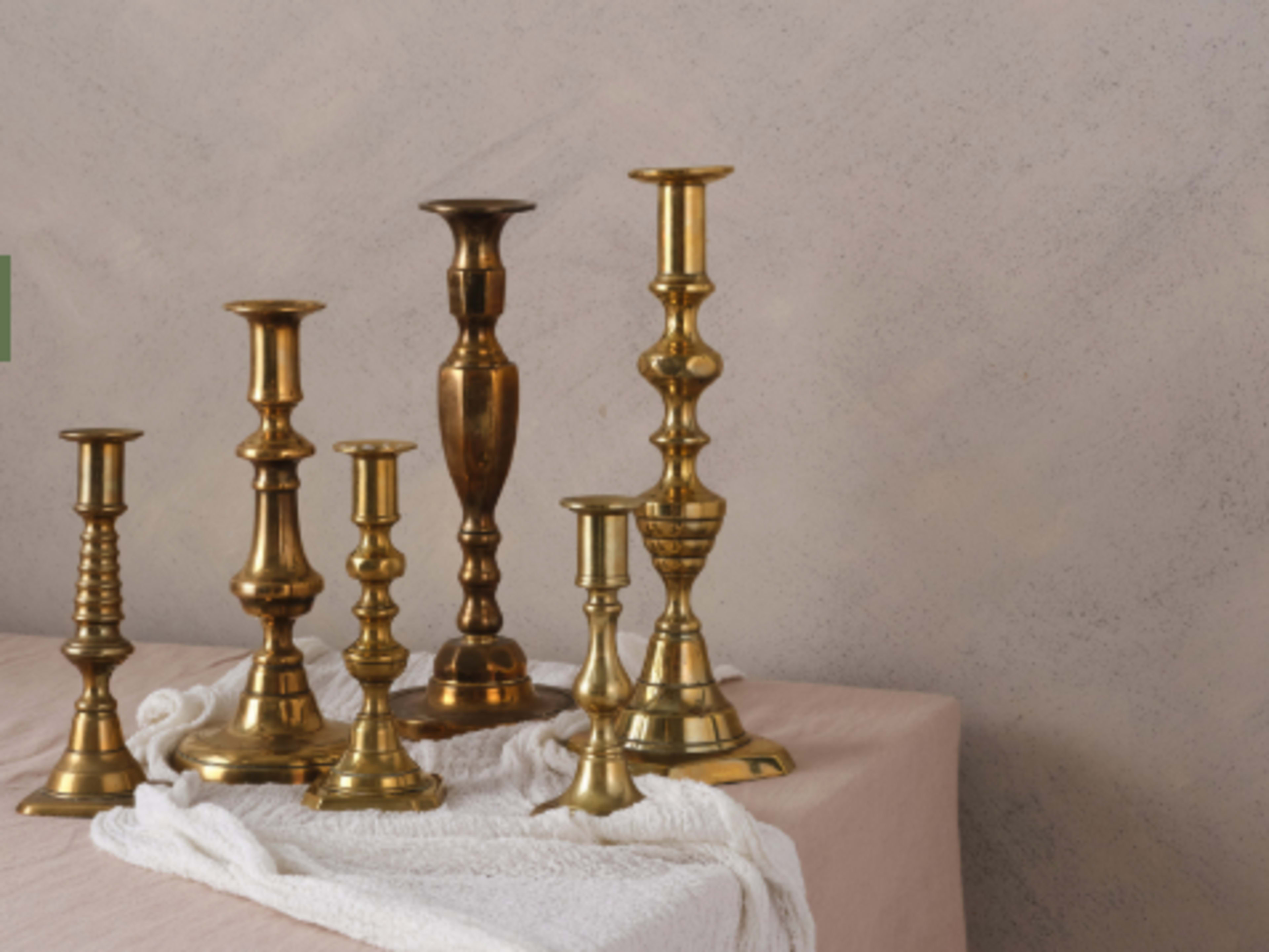 Vintage Brass Candlestick Holder