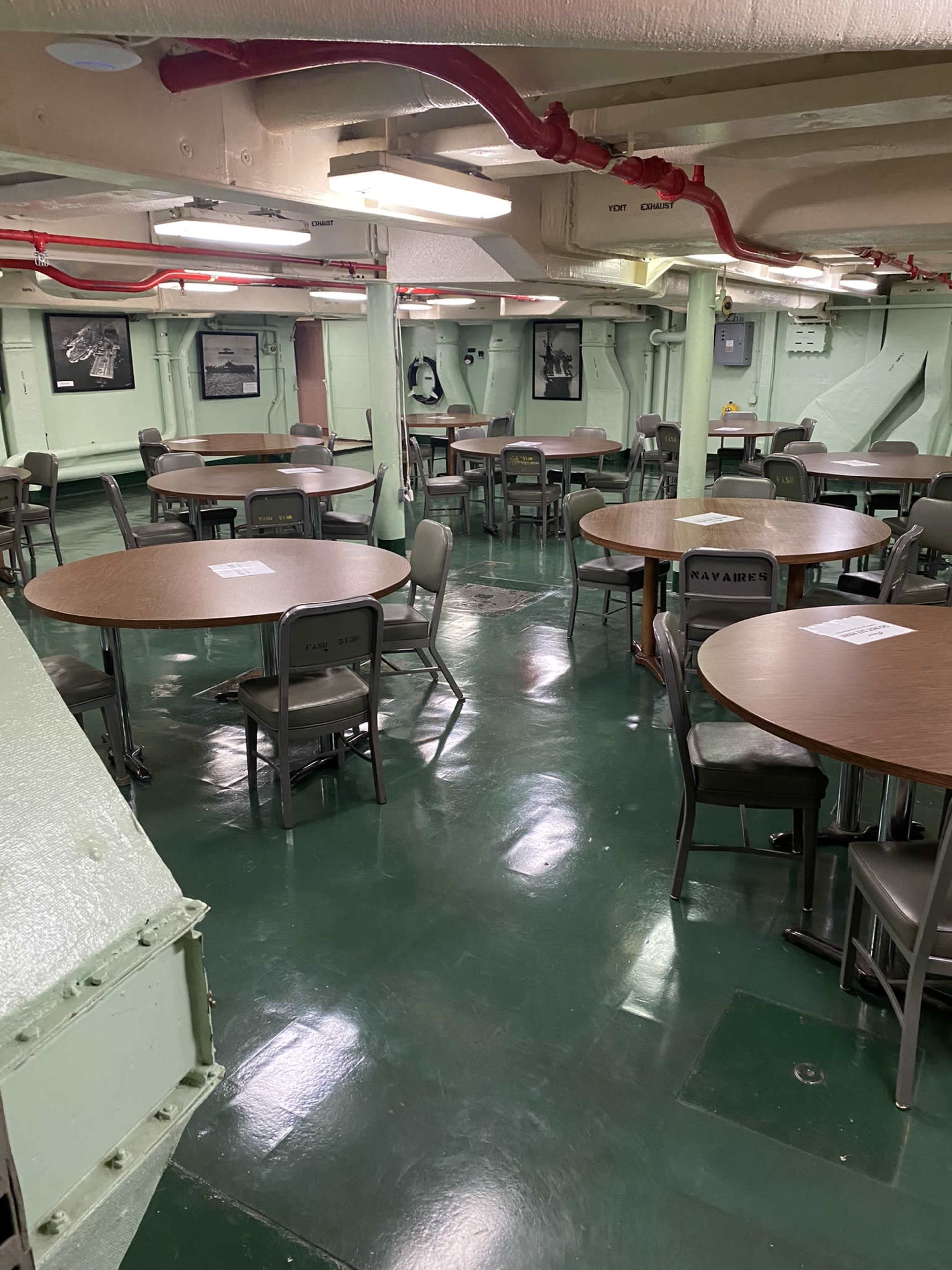 Historical Officer's Wardroom on board a warship. Image in Alameda, Alameda, CA, CA