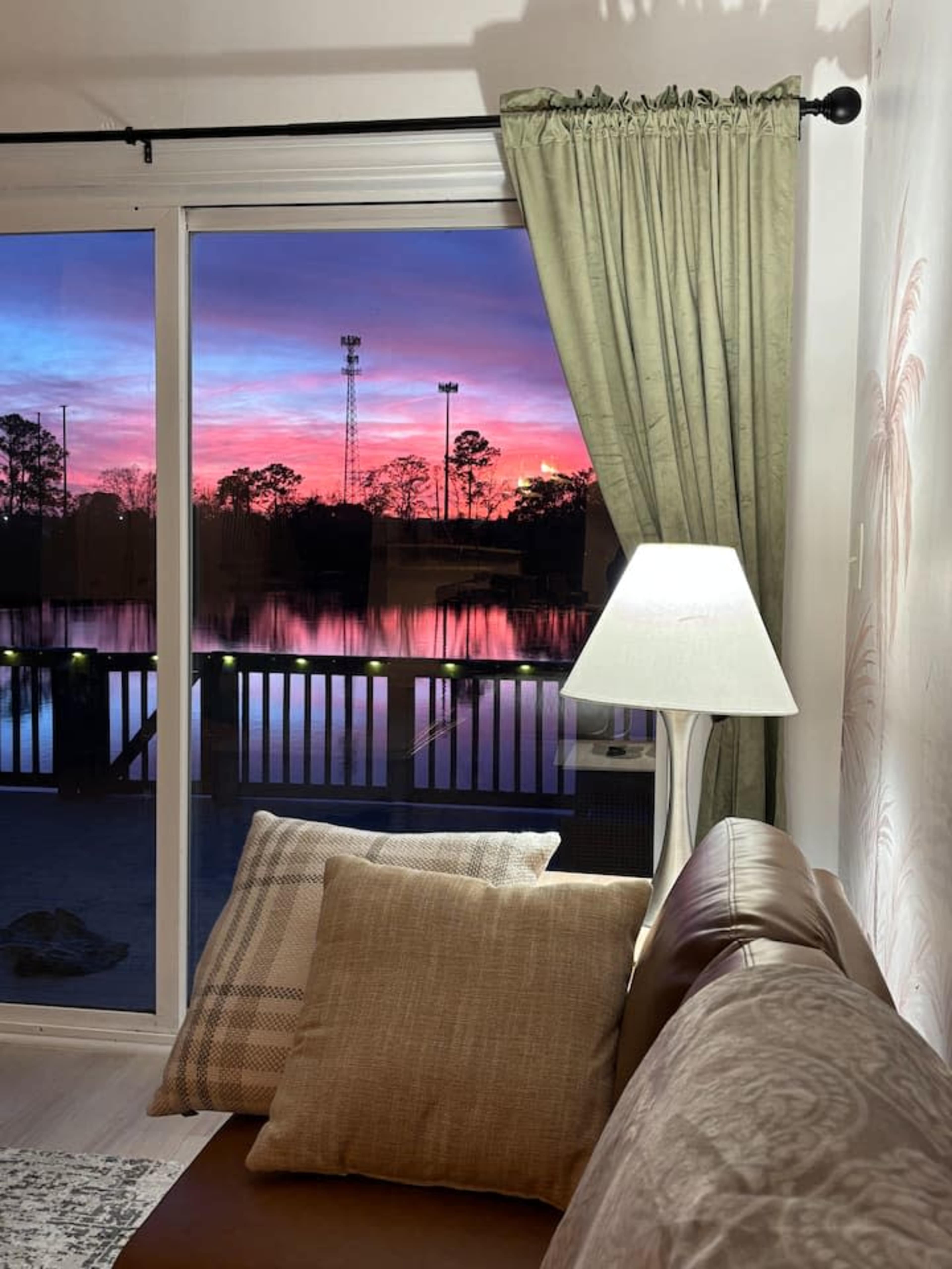 Stylish Comfort Waterfront Oasis - Spacious Patio with Sunset Views & Natural Light Image in North Charleston, North Charleston, SC