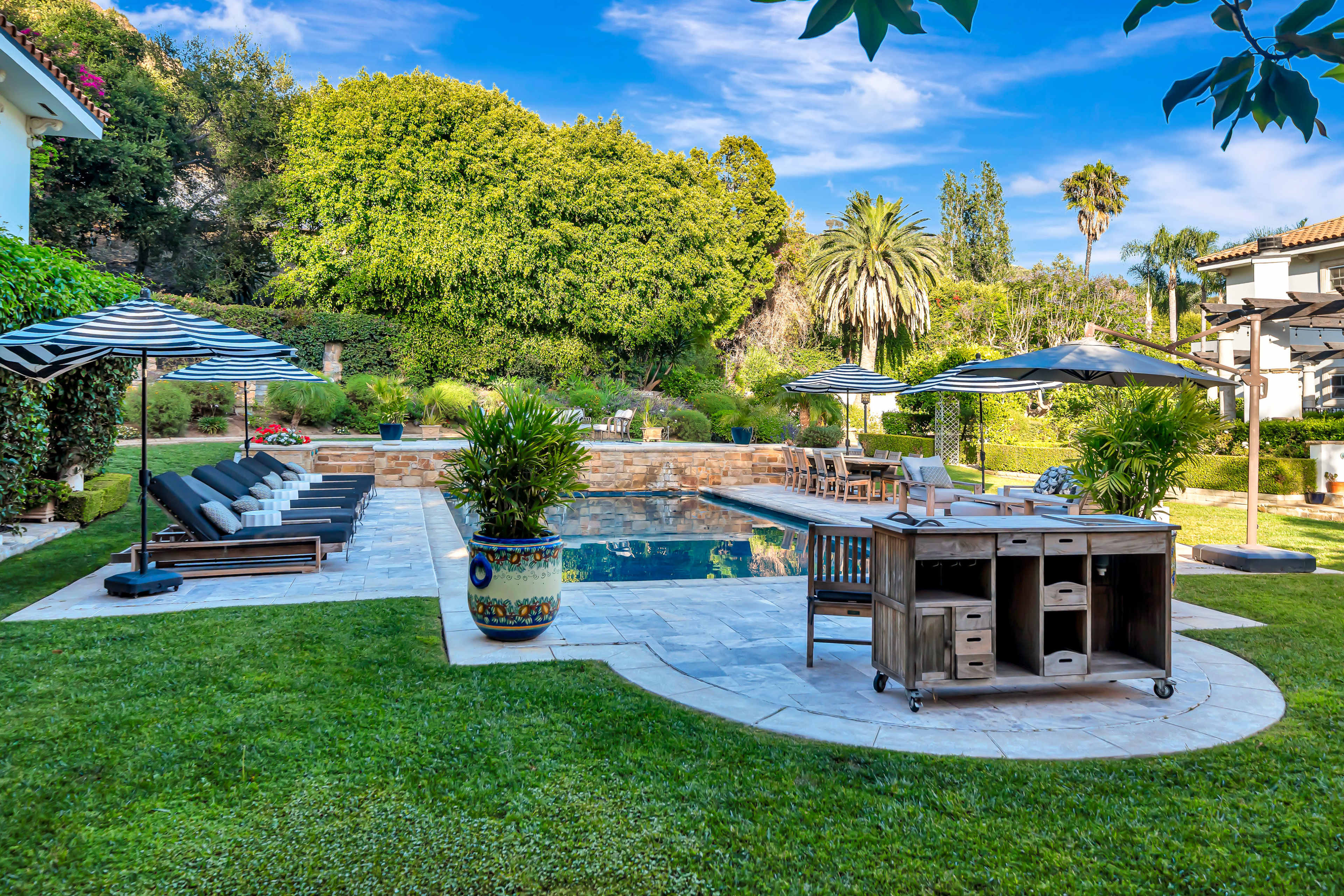 Luxury Malibu Hillside Estate w/ Resort-Style Pool & Mountain Views Image in Eastern Malibu, Malibu, CA