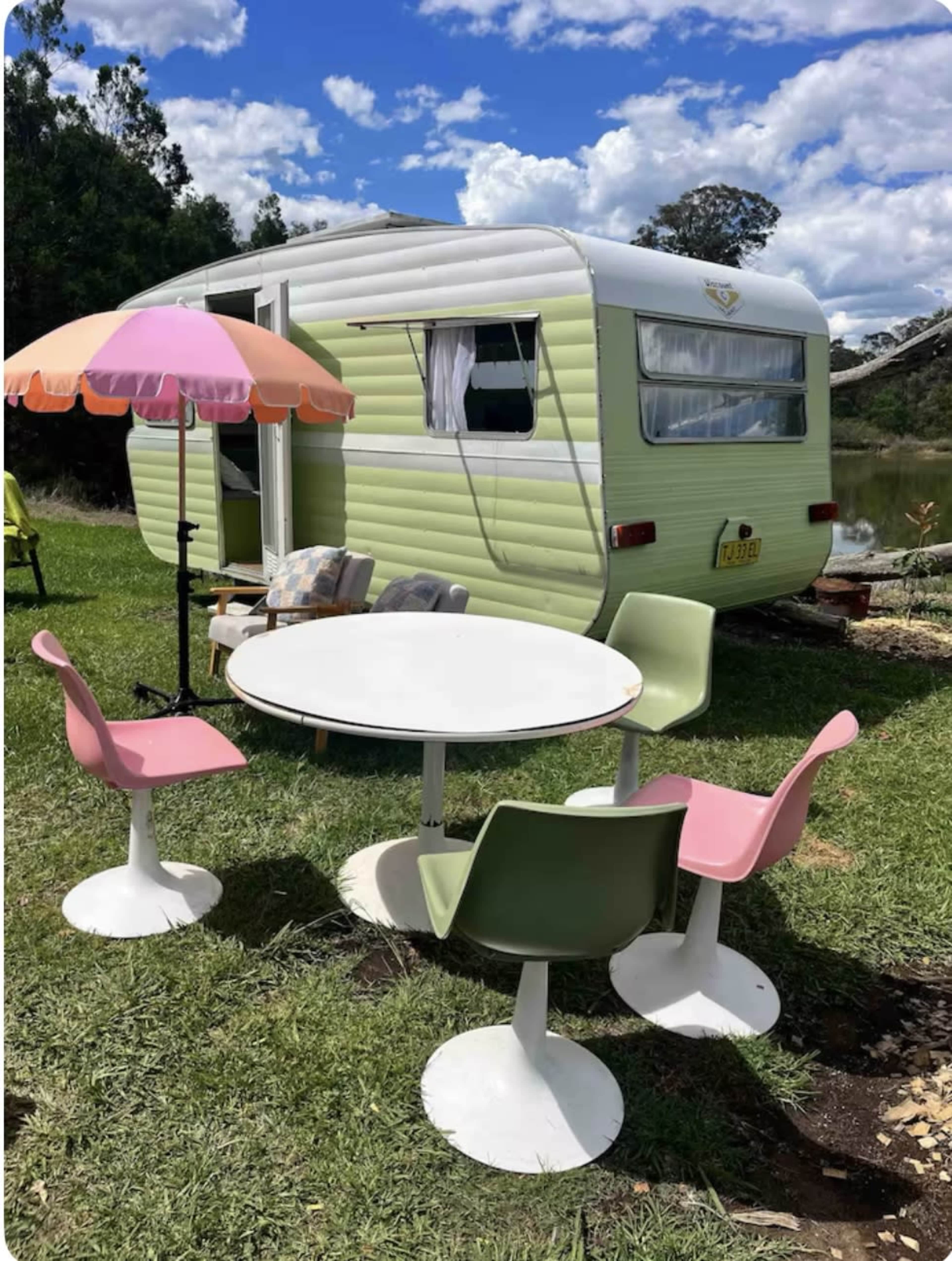 ✨ Retro Caravan Lake front  – Perfectly Styled with Props! ✨ Image in Oakdale, Oakdale, NSW