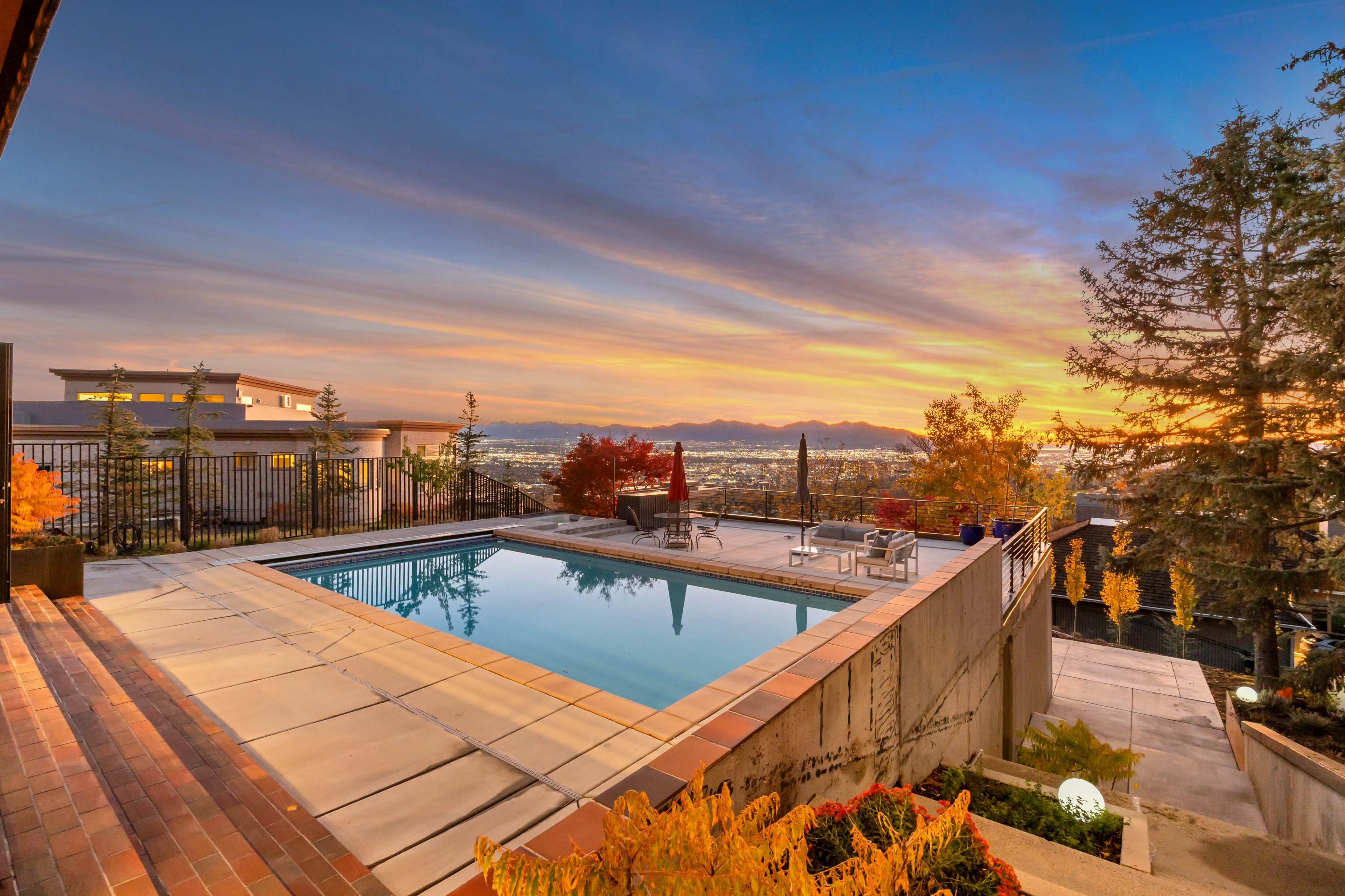 The LOOKOUT: Mid-Century  with Skyline Views + Pool + Hot-tub + Bar Image in The Avenues, Salt Lake City, UT
