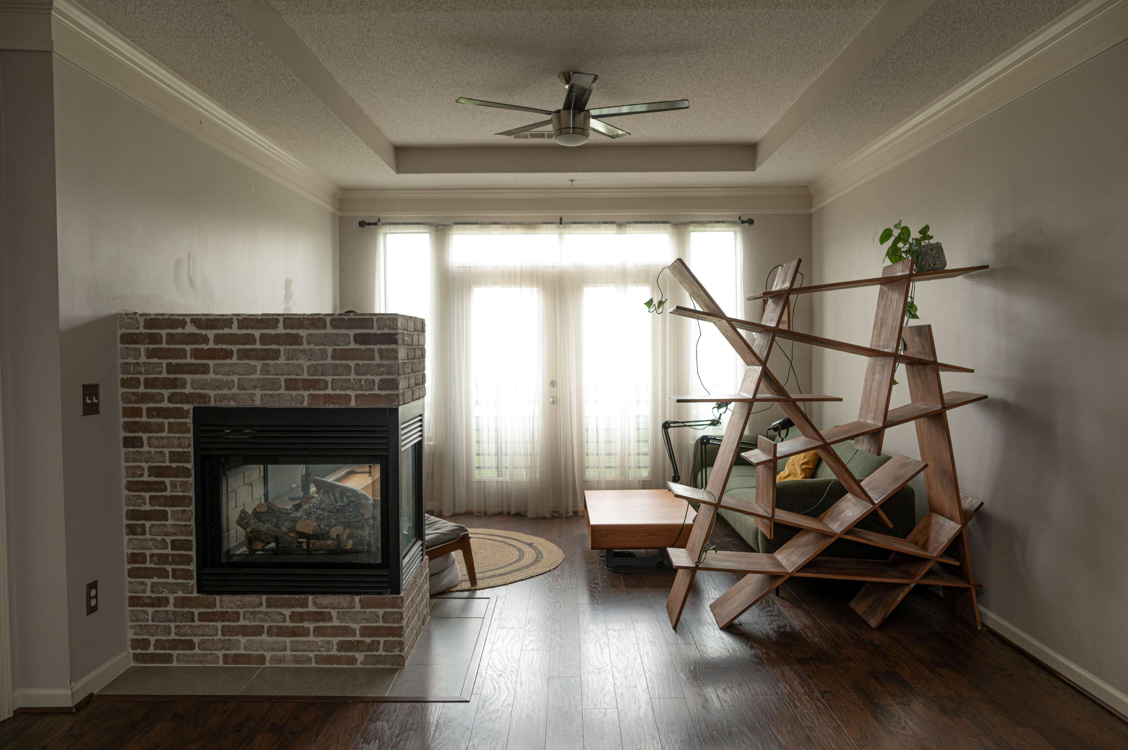 Mid-Century Podcast & Film Studio with a Brick Fireplace (Cameras Available) Image in Midtown, Atlanta, GA