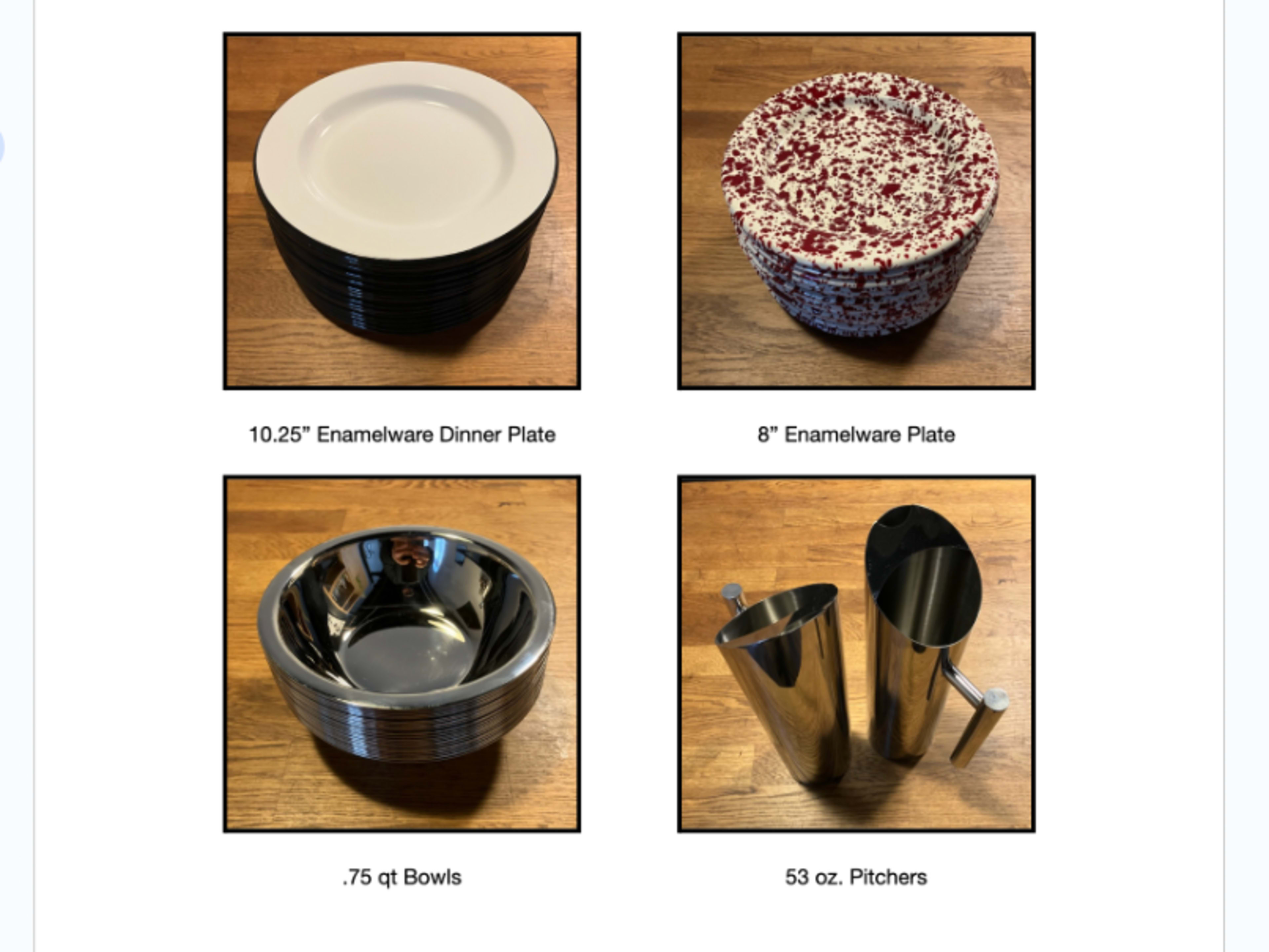 Plates, Bowls, Utensils!