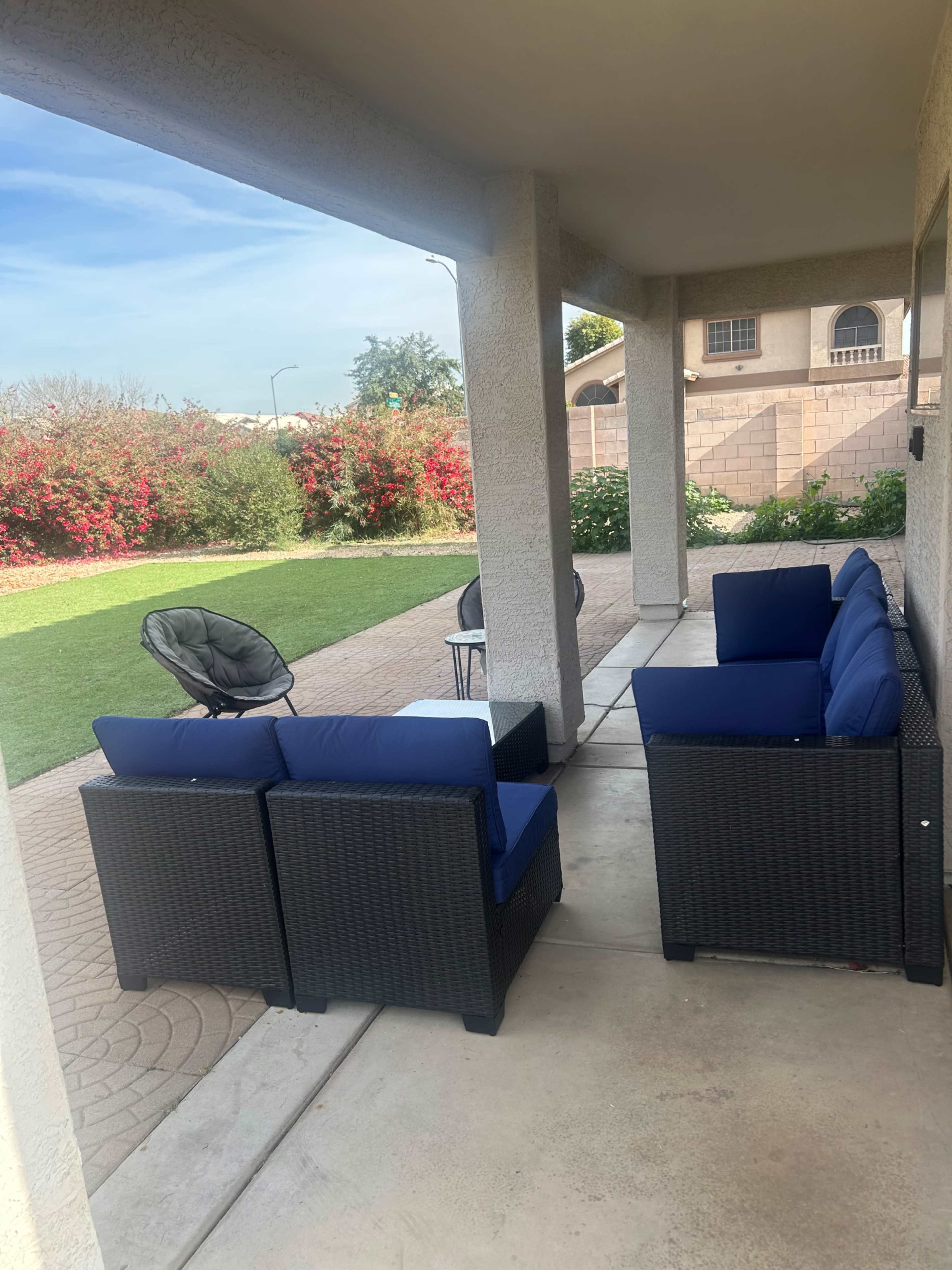 Serene Outdoor Sanctuary with Marble Kitchen in Glendale Image in Cobblefield HOA, Glendale, AZ
