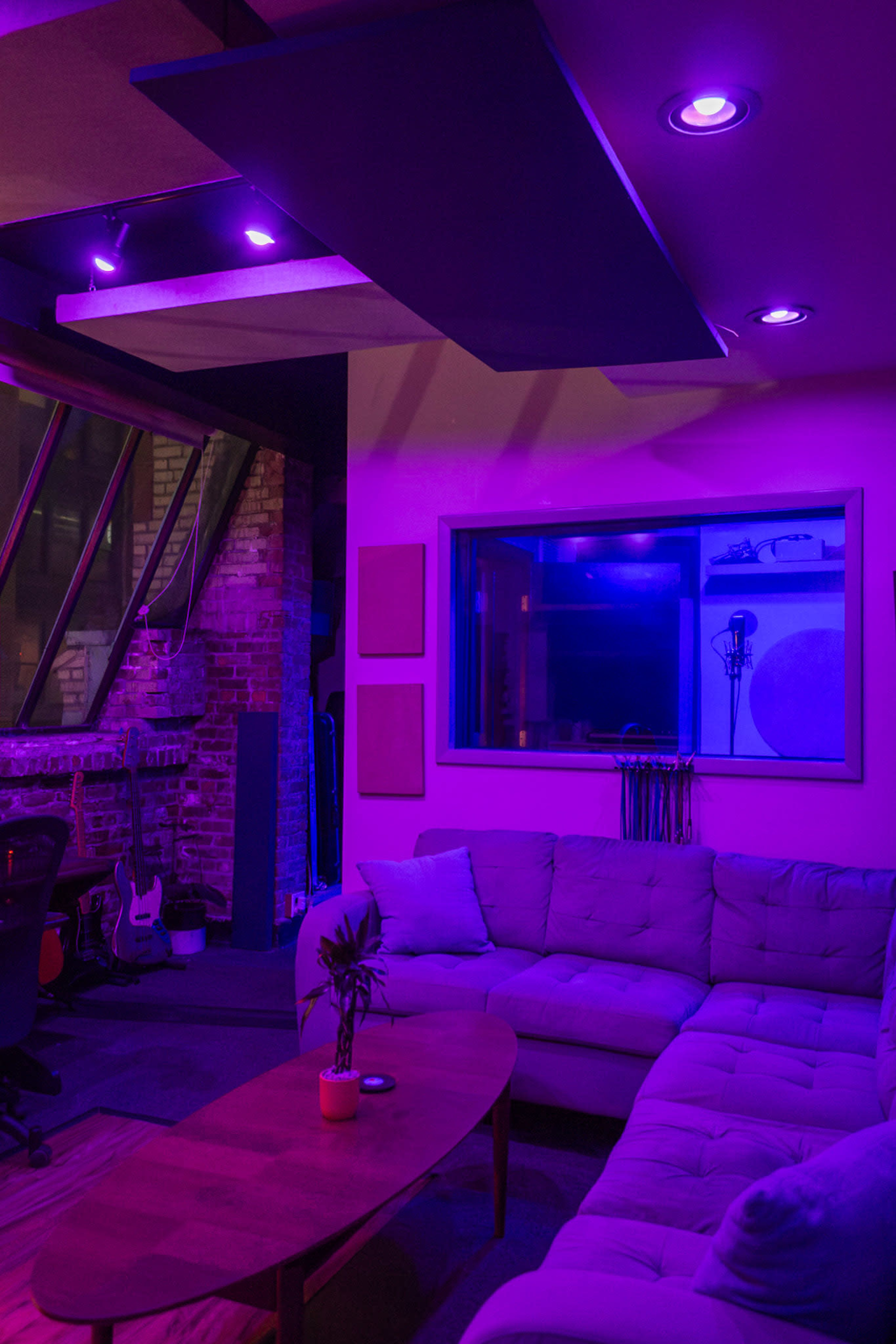 Penthouse recording studio with views directly under the empire state building. Image in Midtown Manhattan, New York, NY