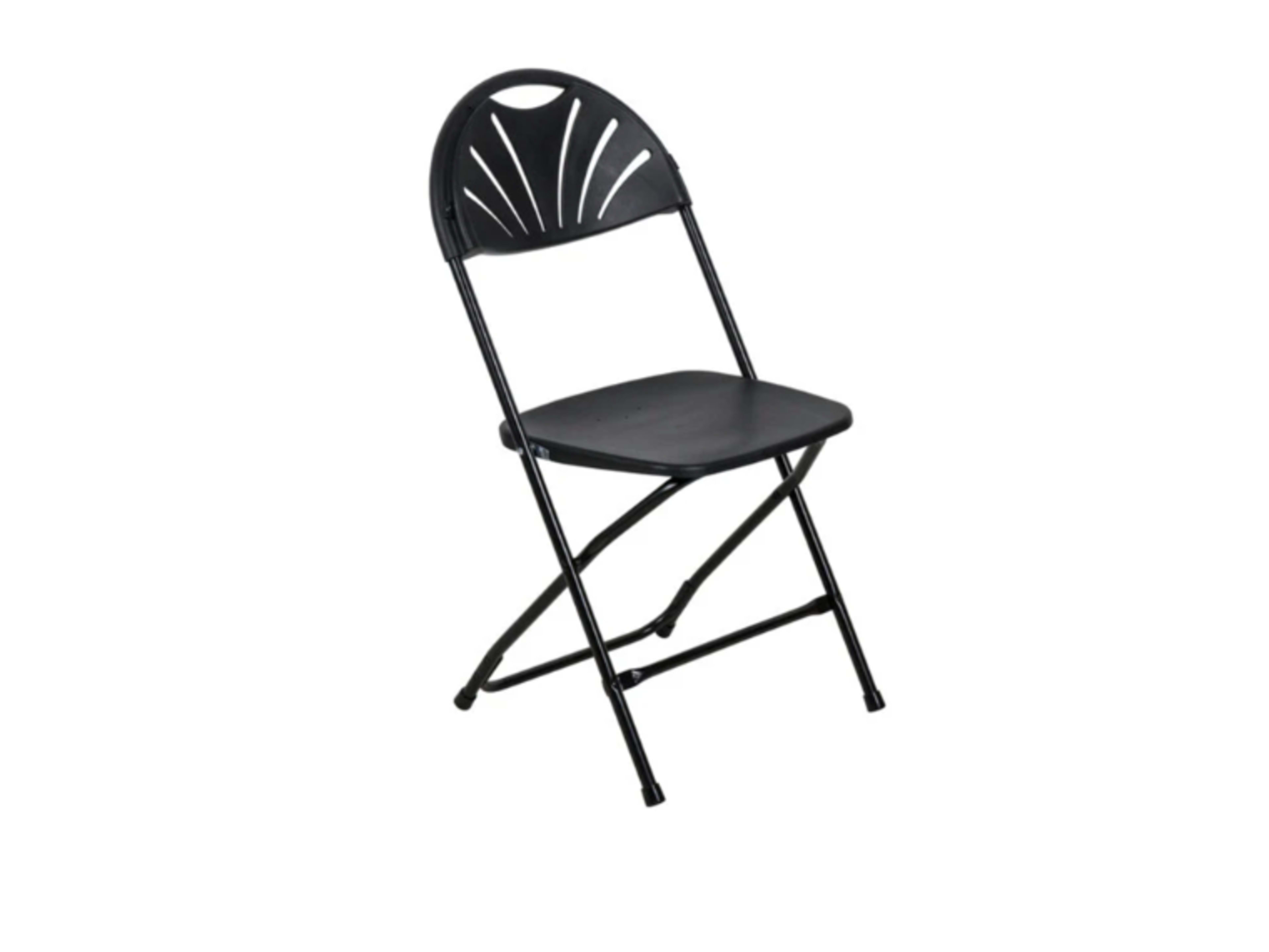 Black Plastic Folding Chair