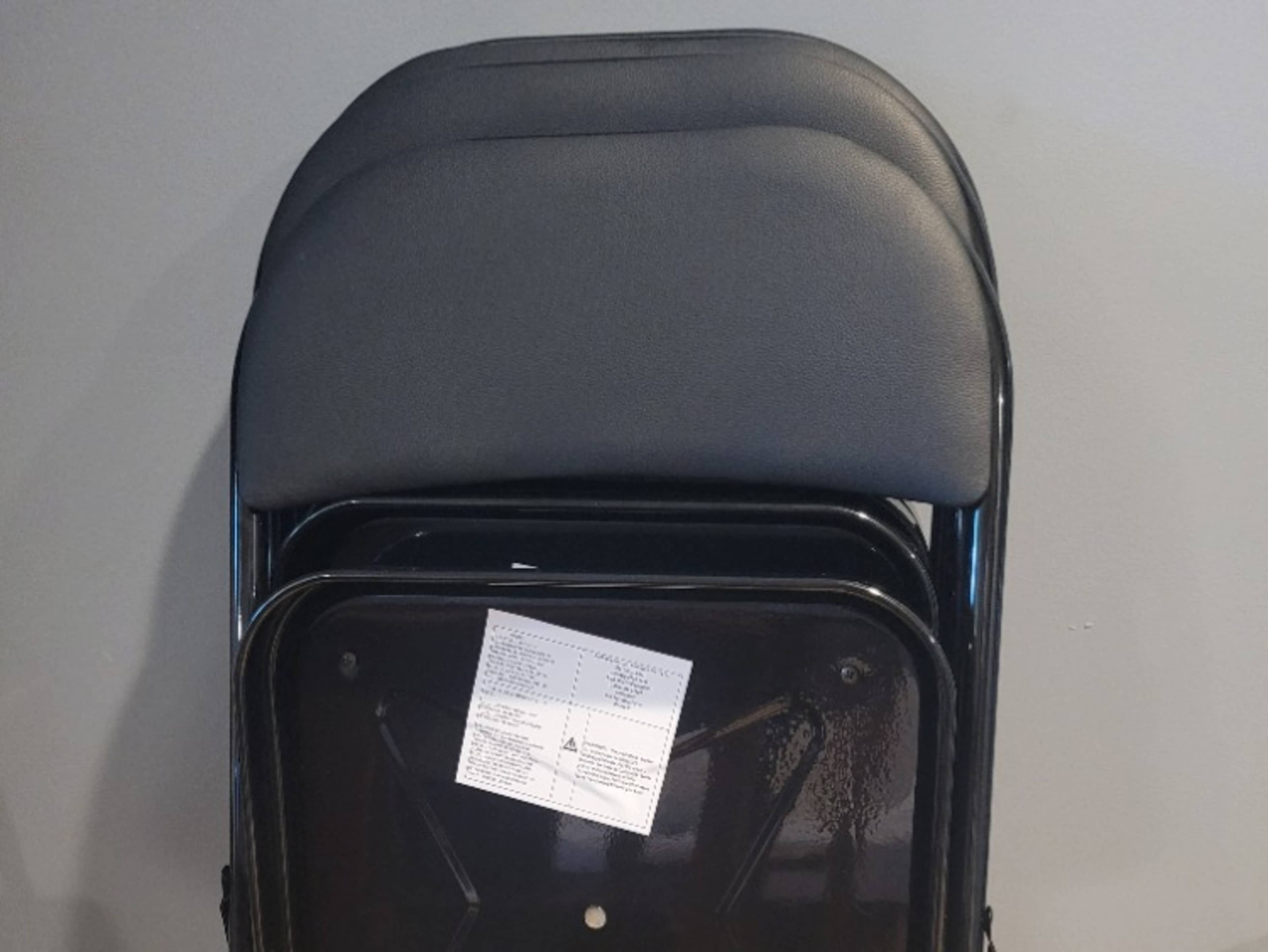 Black Padded Folded Chairs