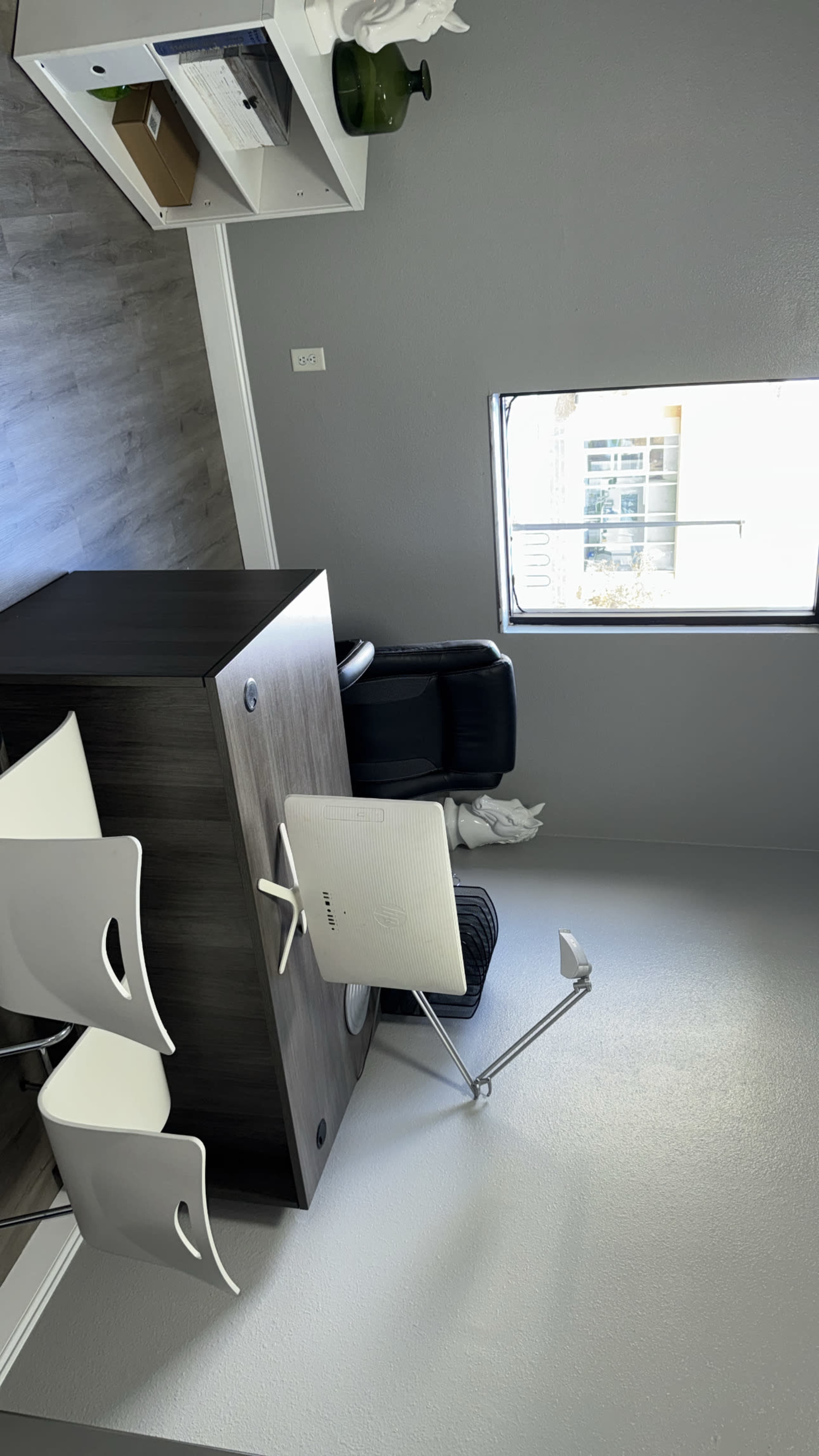Modern office space with refrigerator/freezer Printer and couch Image in Temple Terrace, Temple Terrace, FL