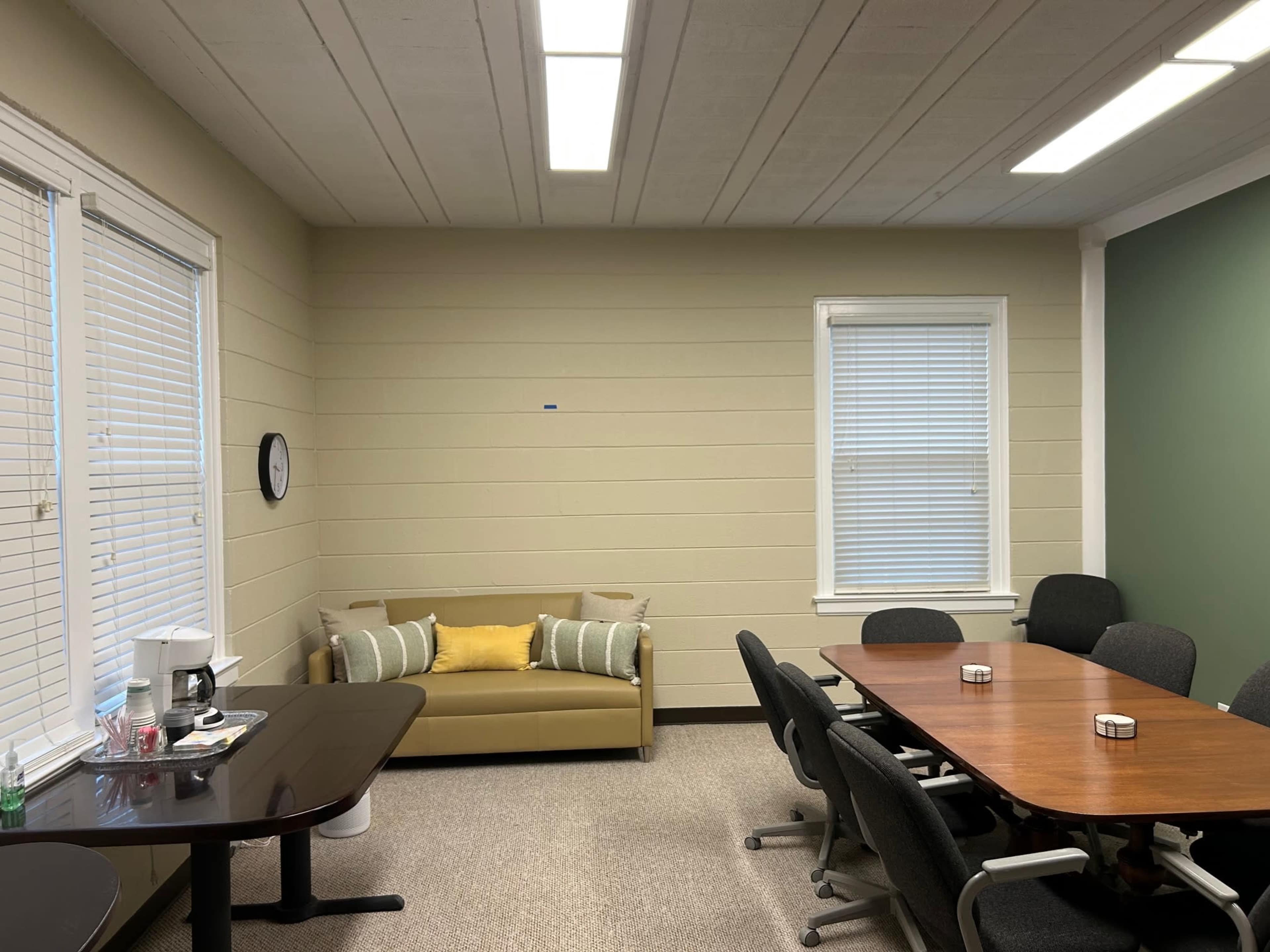 Modern Conference Room for 8 | TV + Whiteboard | Ideal for Meetings & Presentations Image in Hillwood, Nashville, TN