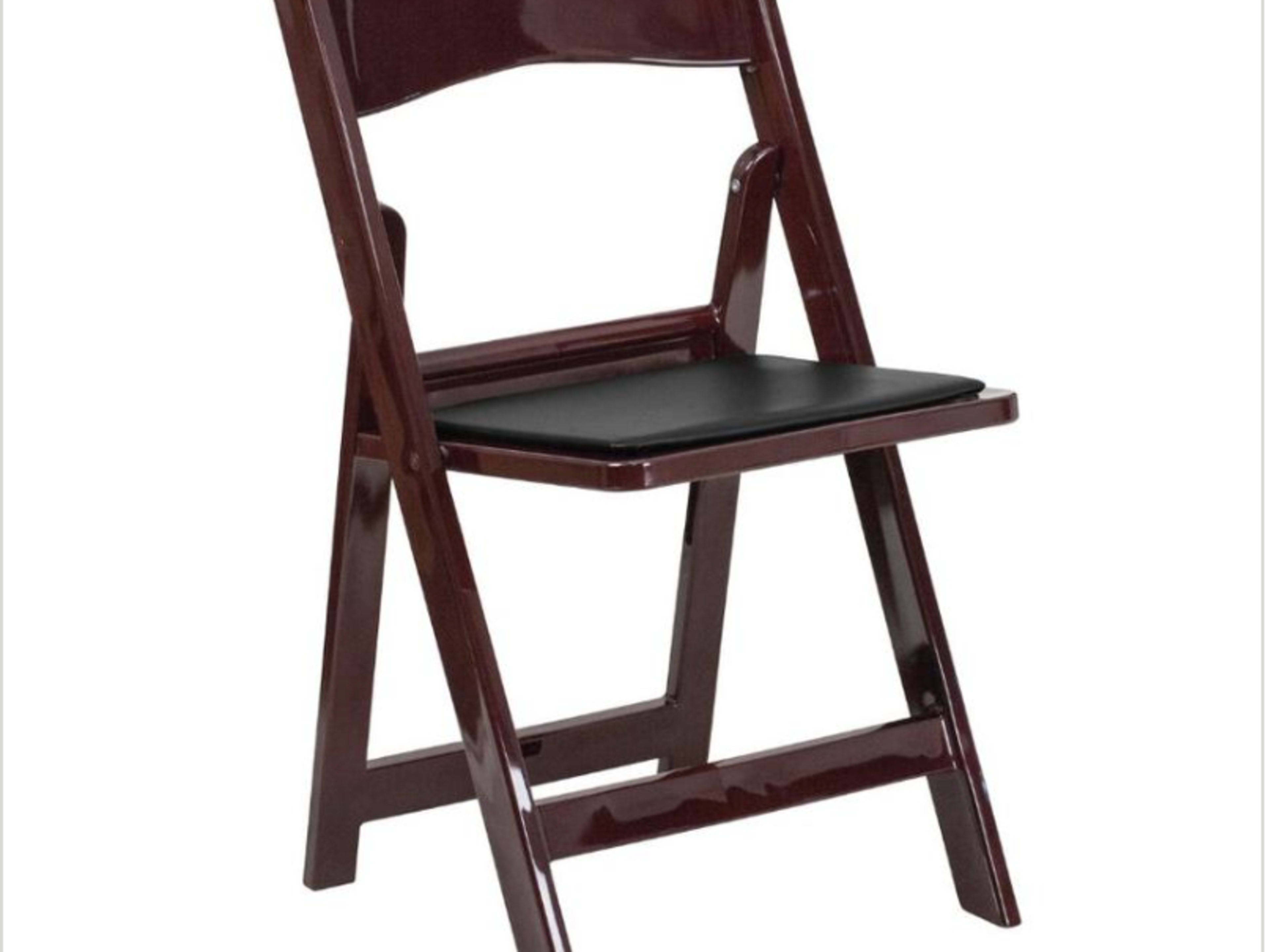Mahogany Wood Padded Chair 