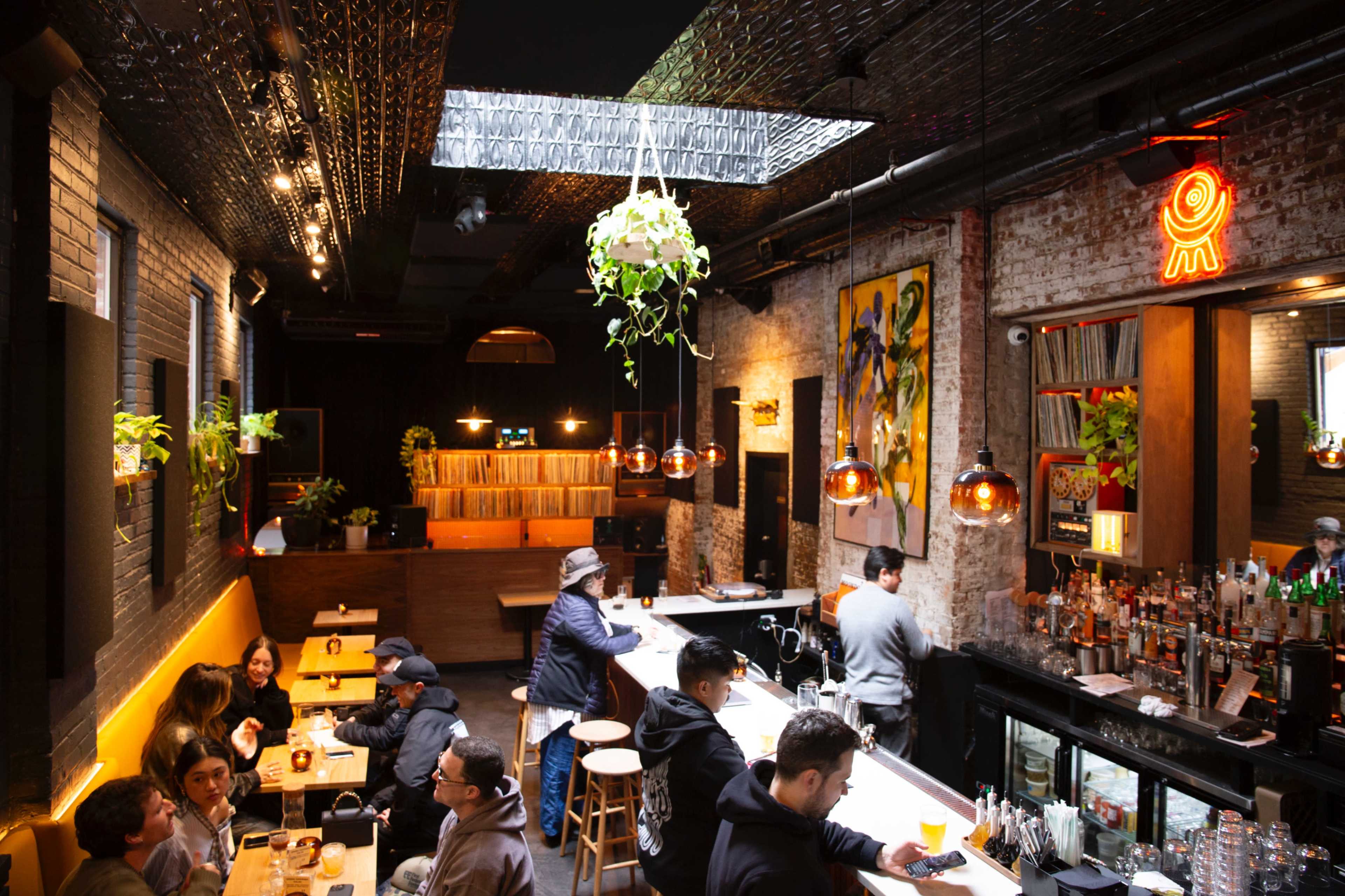 Brooklyn Hi-fi Vinyl listening bar with a curated cocktail program and elevated street food Image in Bushwick, Brooklyn, NY