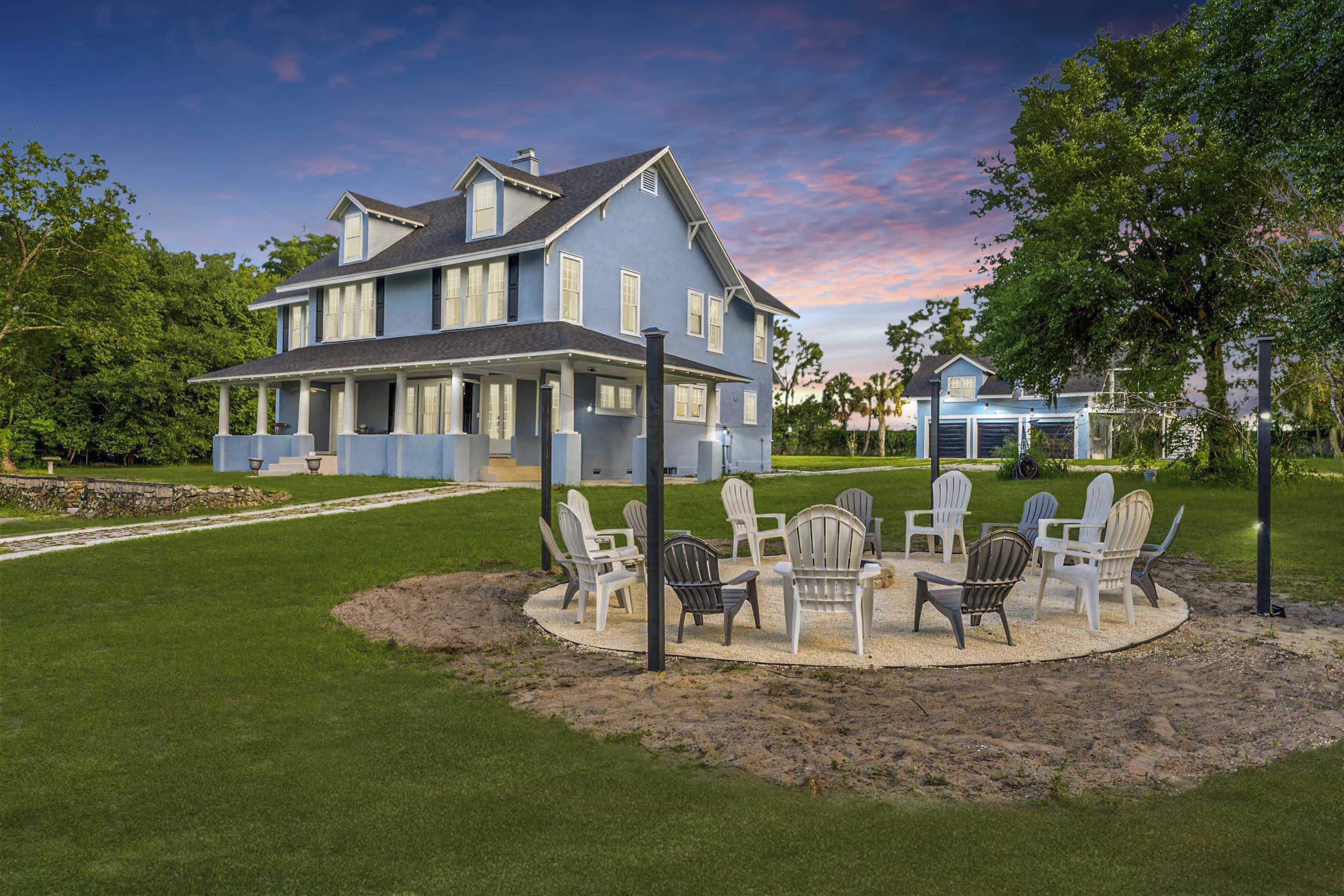 lakefront setting; historic country manor; storybook. Image in Silver Lake, Leesburg, FL