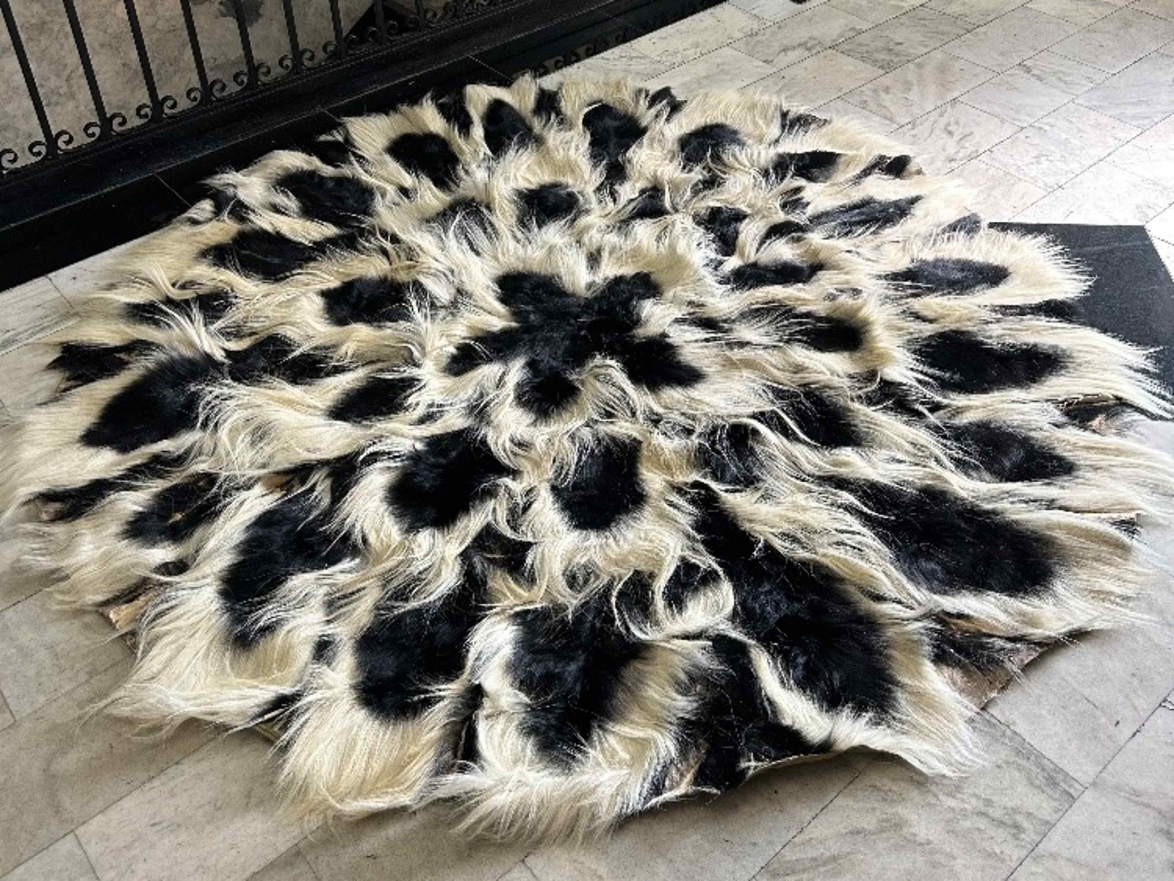 1920's Monkey Hair Rug