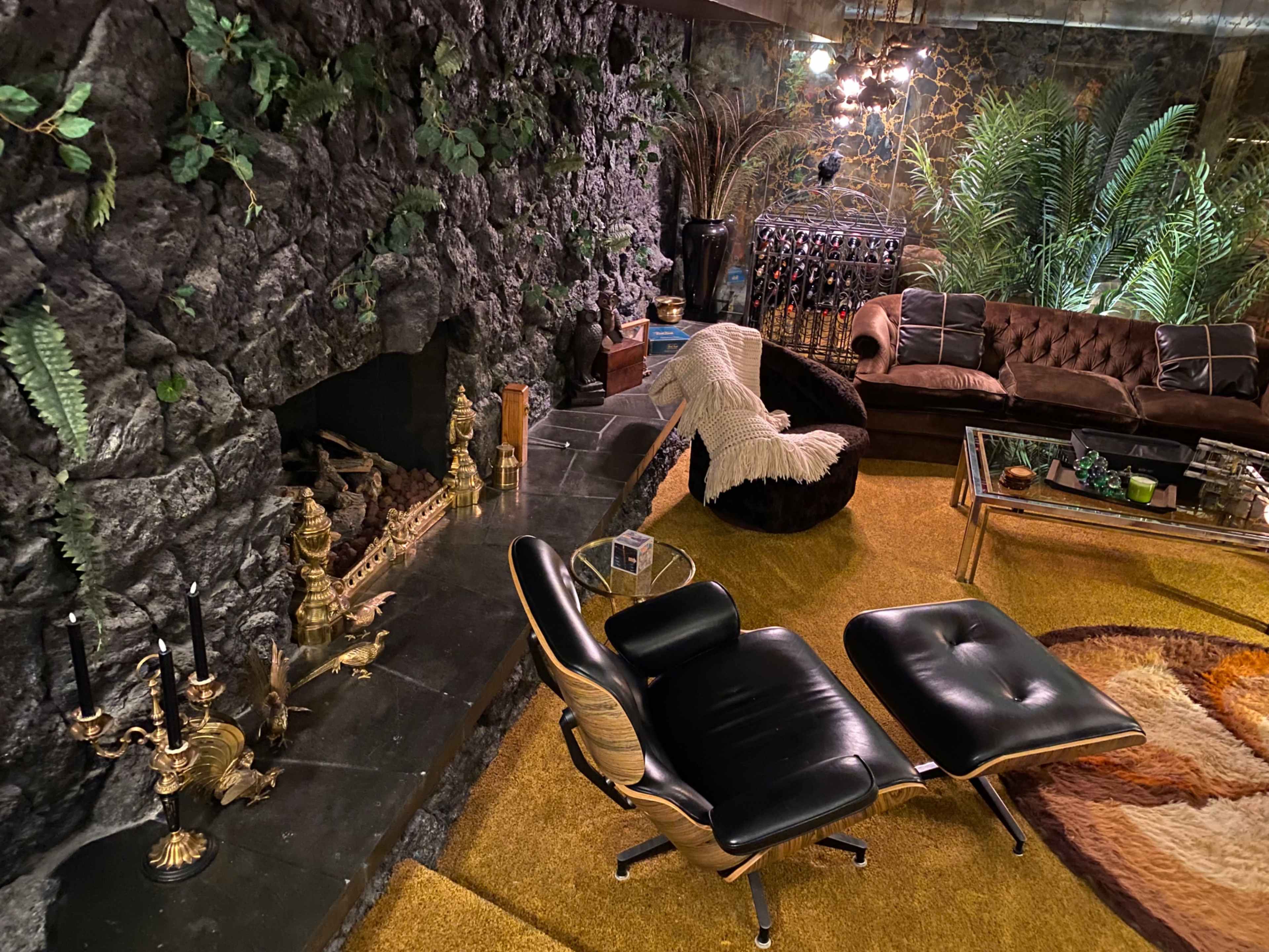 Historic Vintage Tiki Home with Lava Rock Interiors Image in Beverly Green, Las Vegas, NV