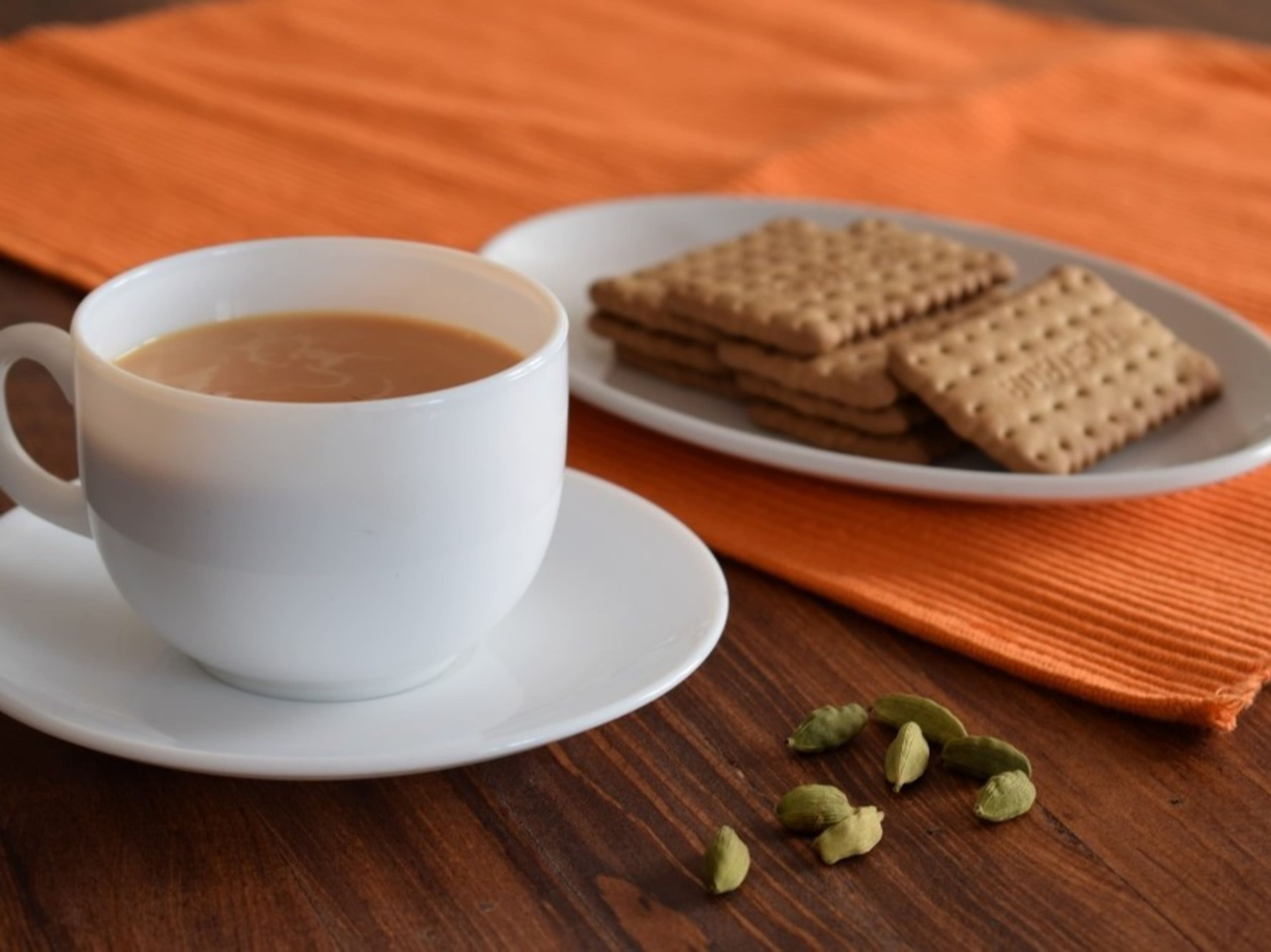 Coffee/tea, water and biscuits
