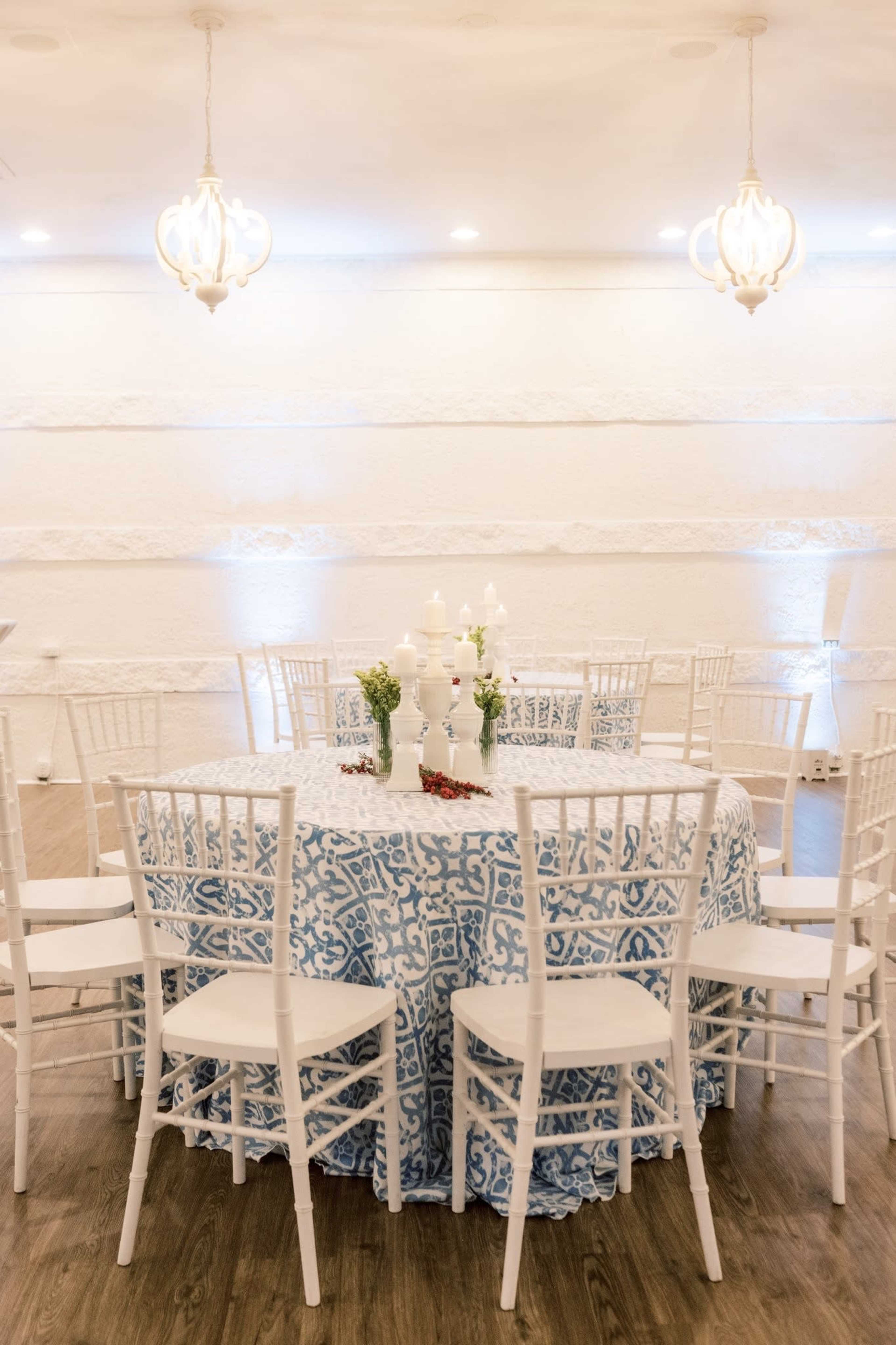 Swanky black and white themed venue with light oak flooring Image in North Virginia Beach, Virginia Beach, VA