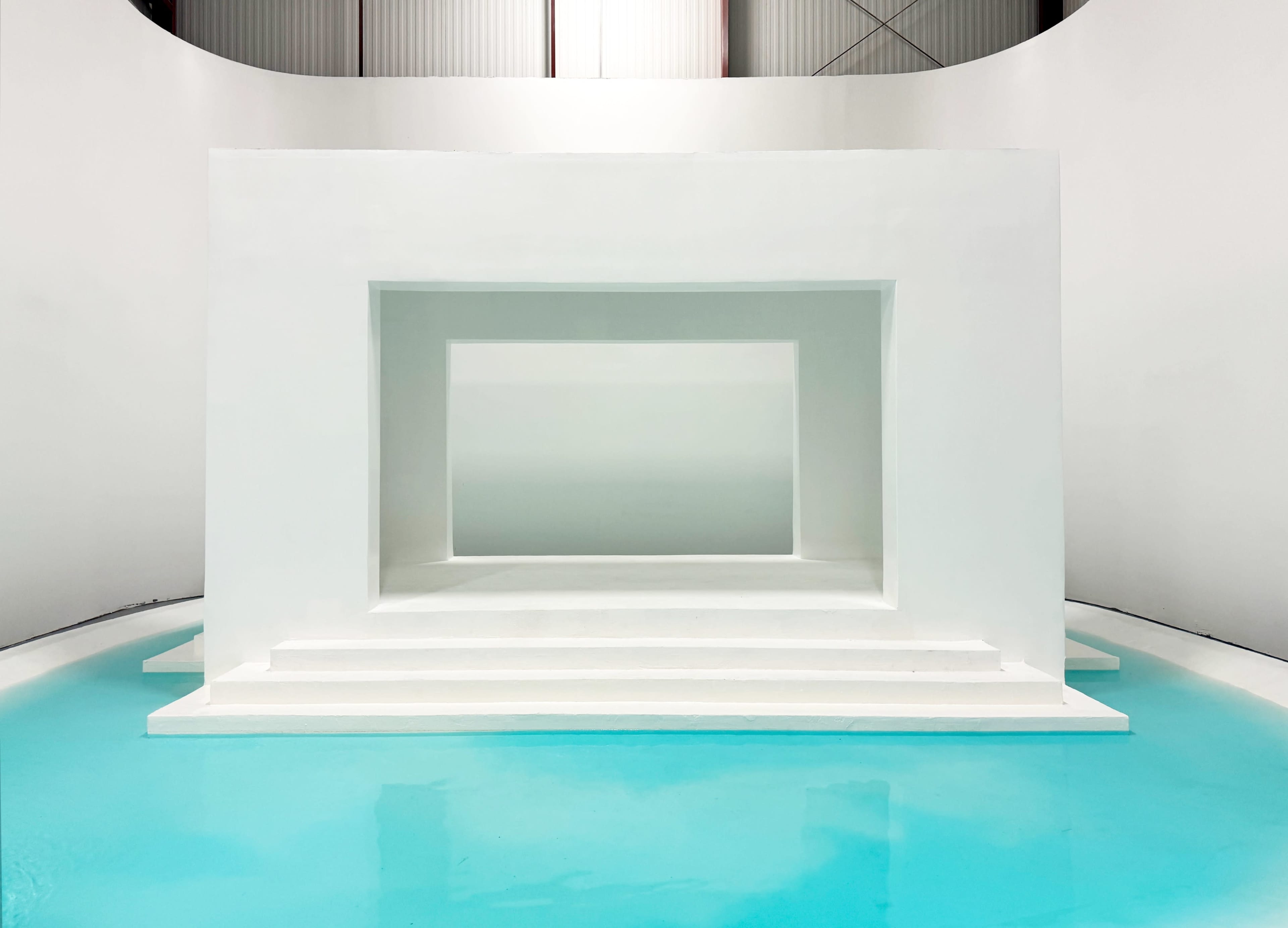 The Mirage Water Set - 2000 sq. ft. indoor water set with abstract structure Image in Jefferson Park, Atlanta, GA