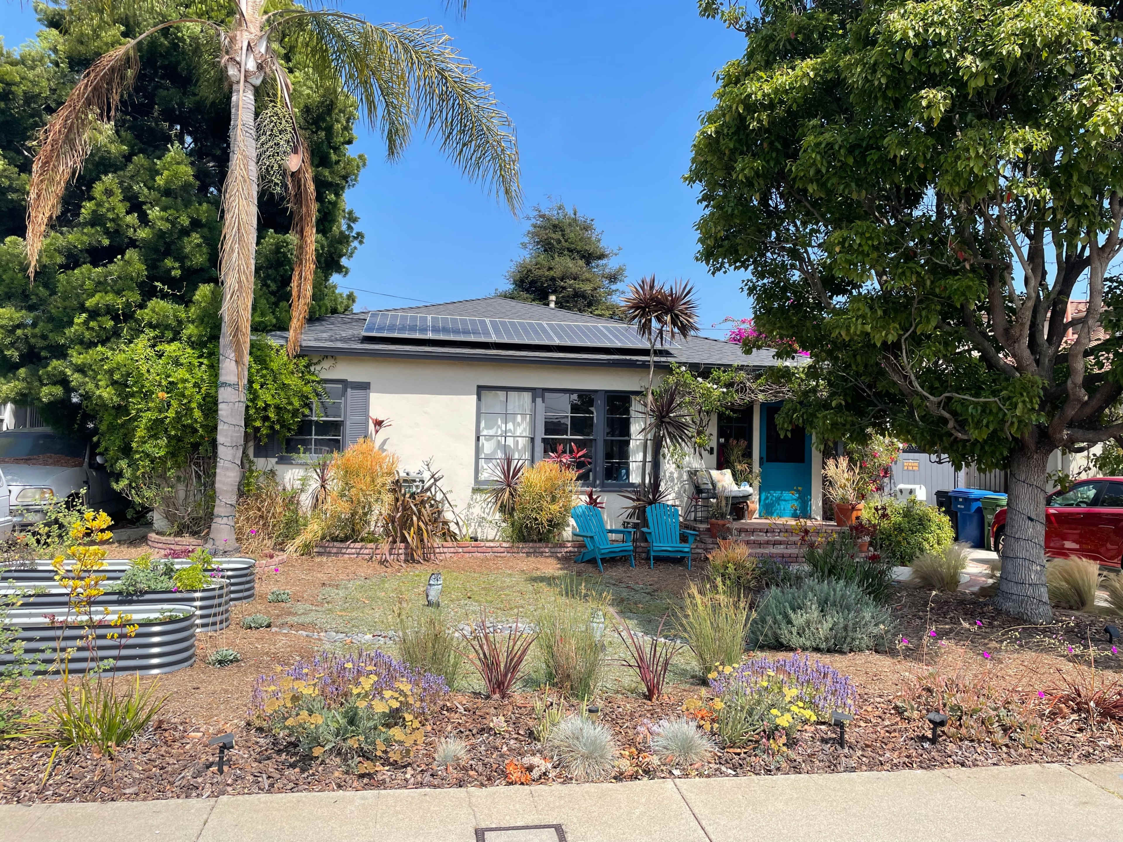Suburban home with beautiful backyard garden party space Image in Westchester, Los Angeles, CA