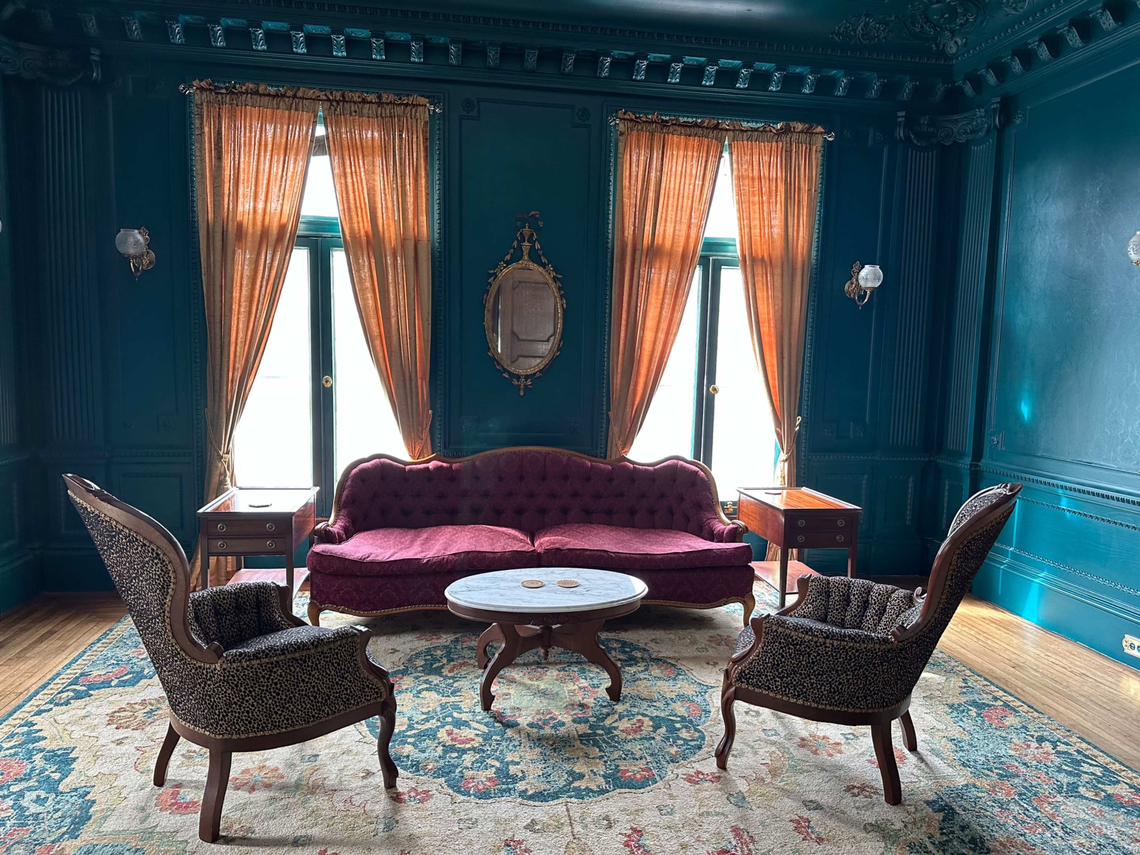 Historic mansion with a hedge maze garden in a charming New England town Image in Orange, Orange, MA