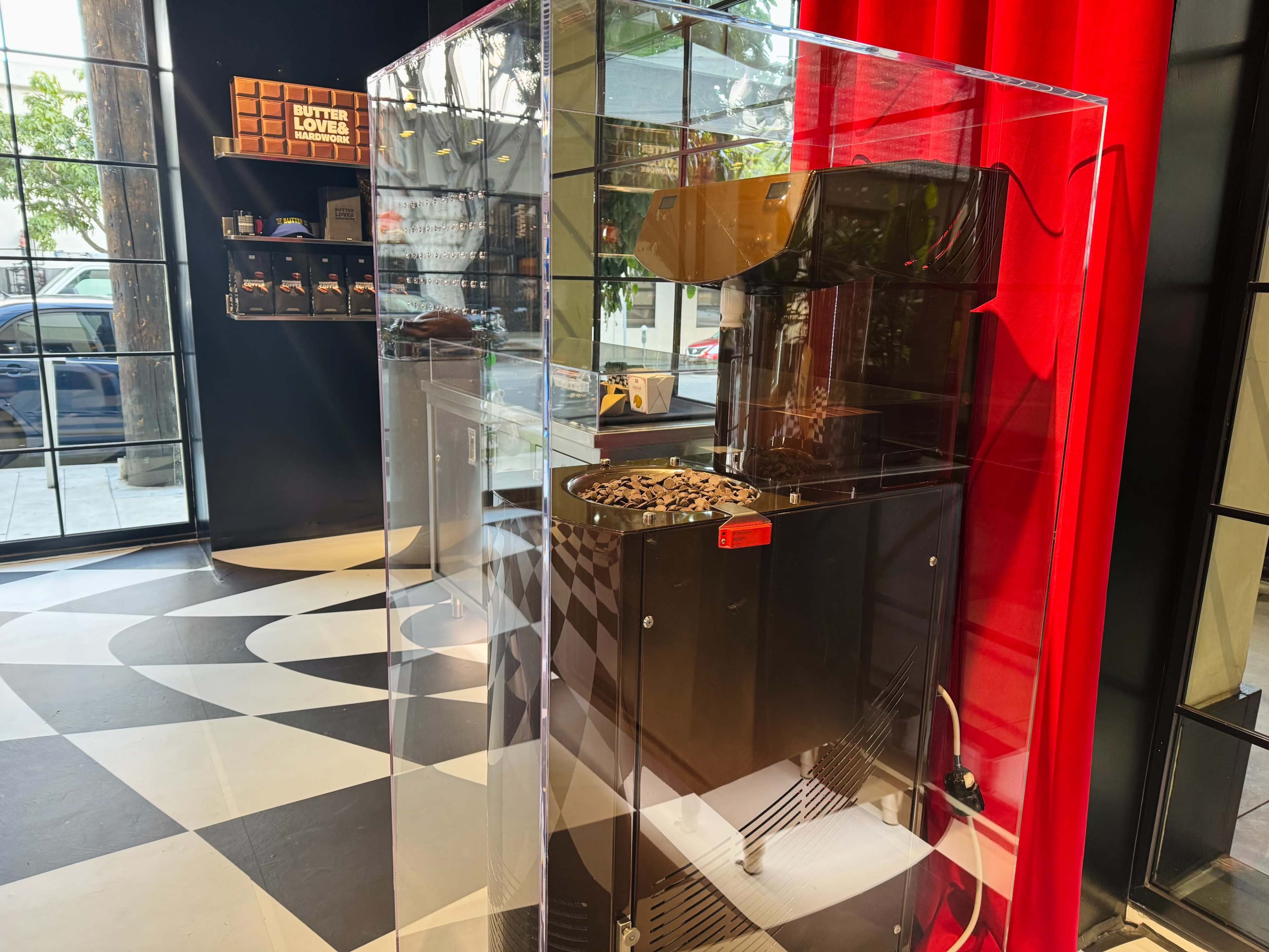 Industrial, urban and luxurious store front. Image in Central LA, West Hollywood, CA