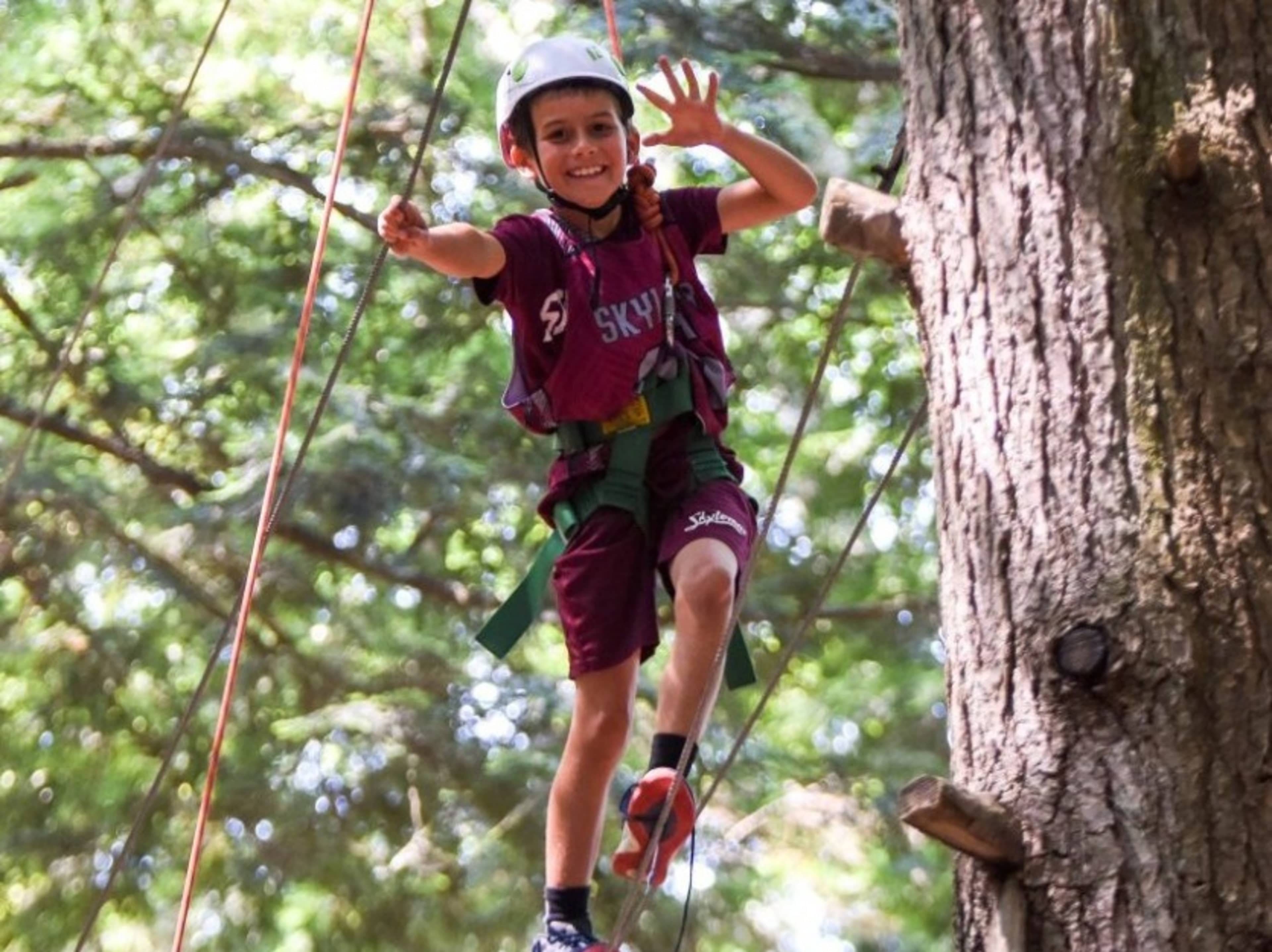 Climbing Wall, Zip Line, Giant Swing...